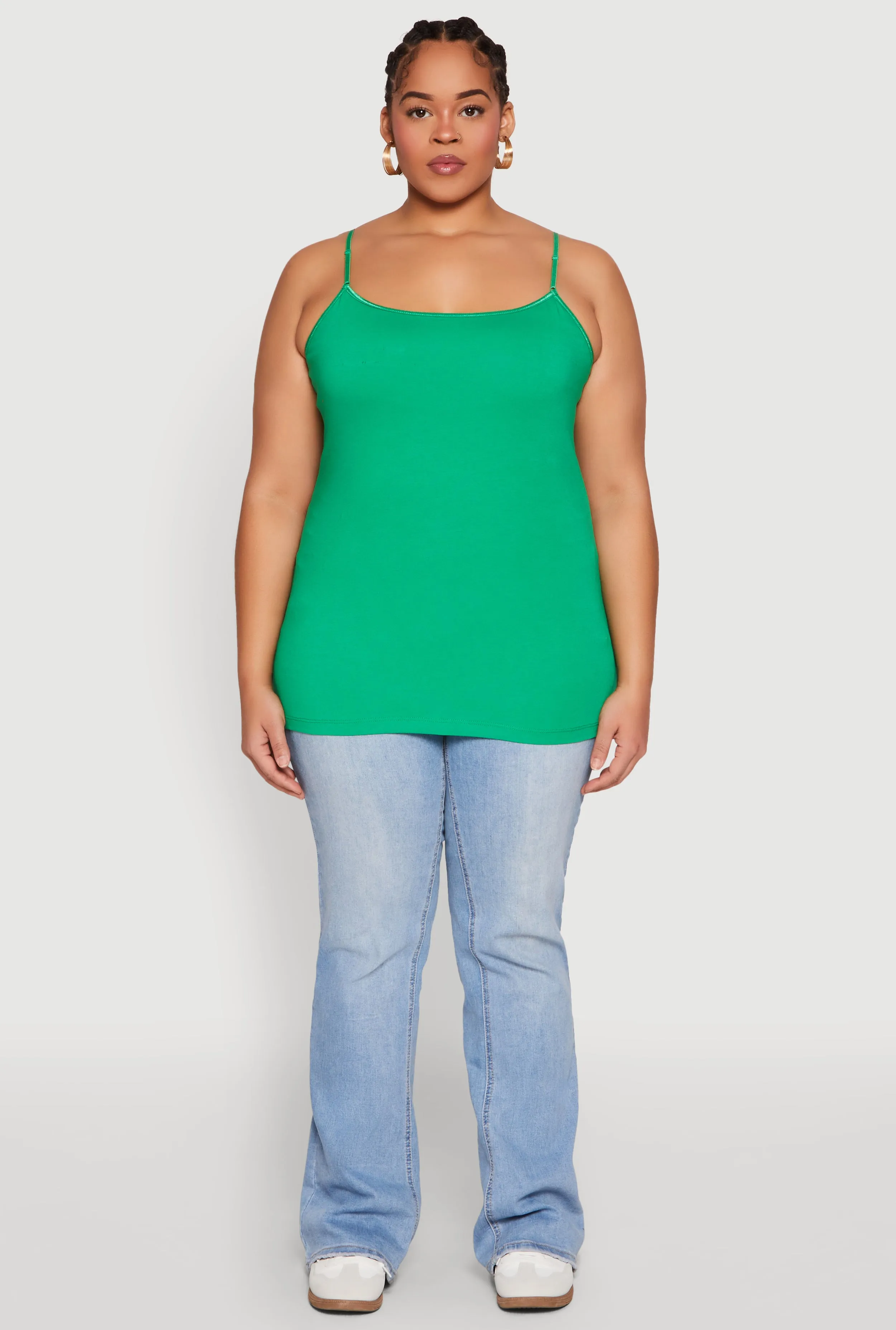 Plus Size Basic Shelf Bra Cami sold by Rainbow