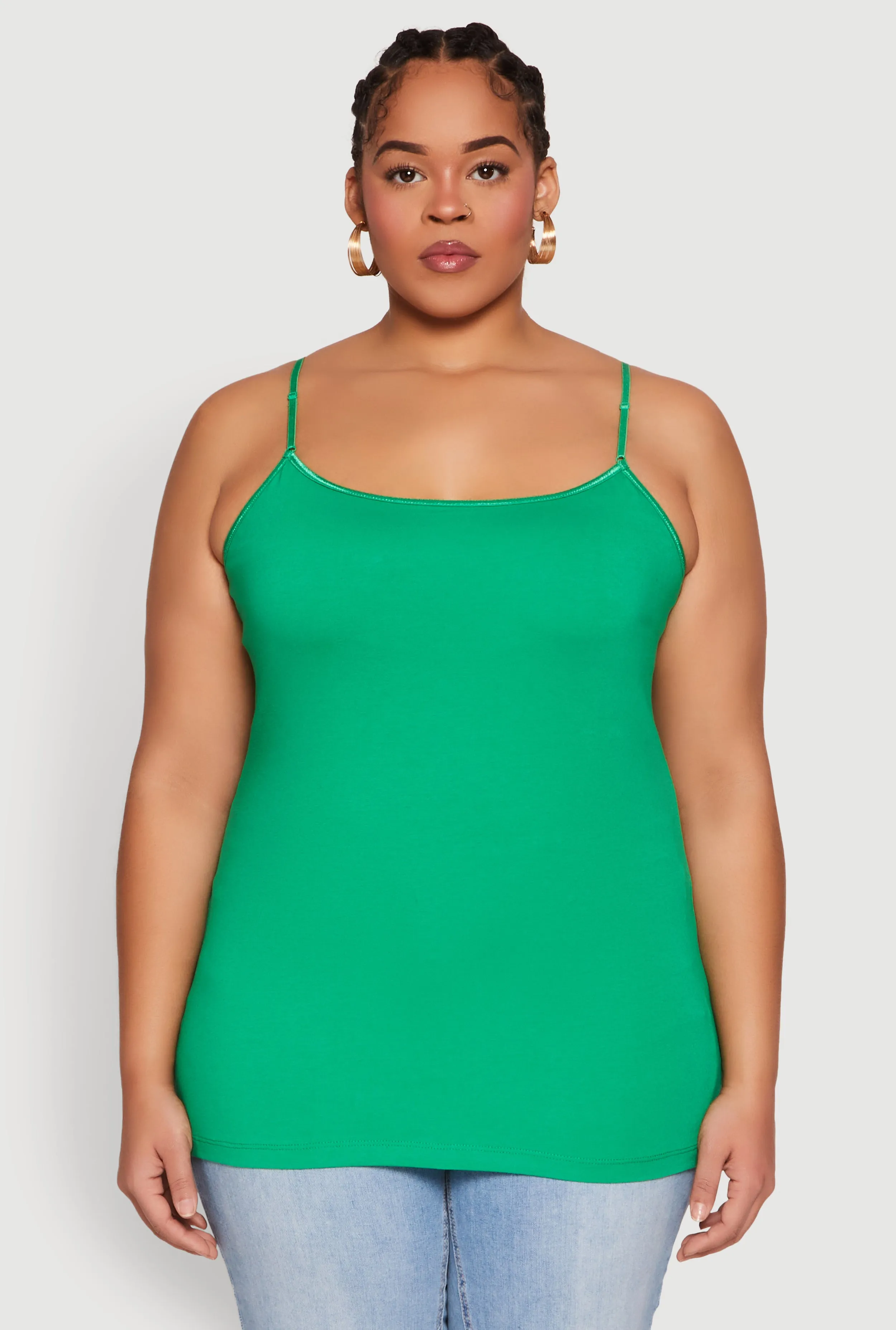 Plus Size Basic Shelf Bra Cami sold by Rainbow product image thumbnail 2