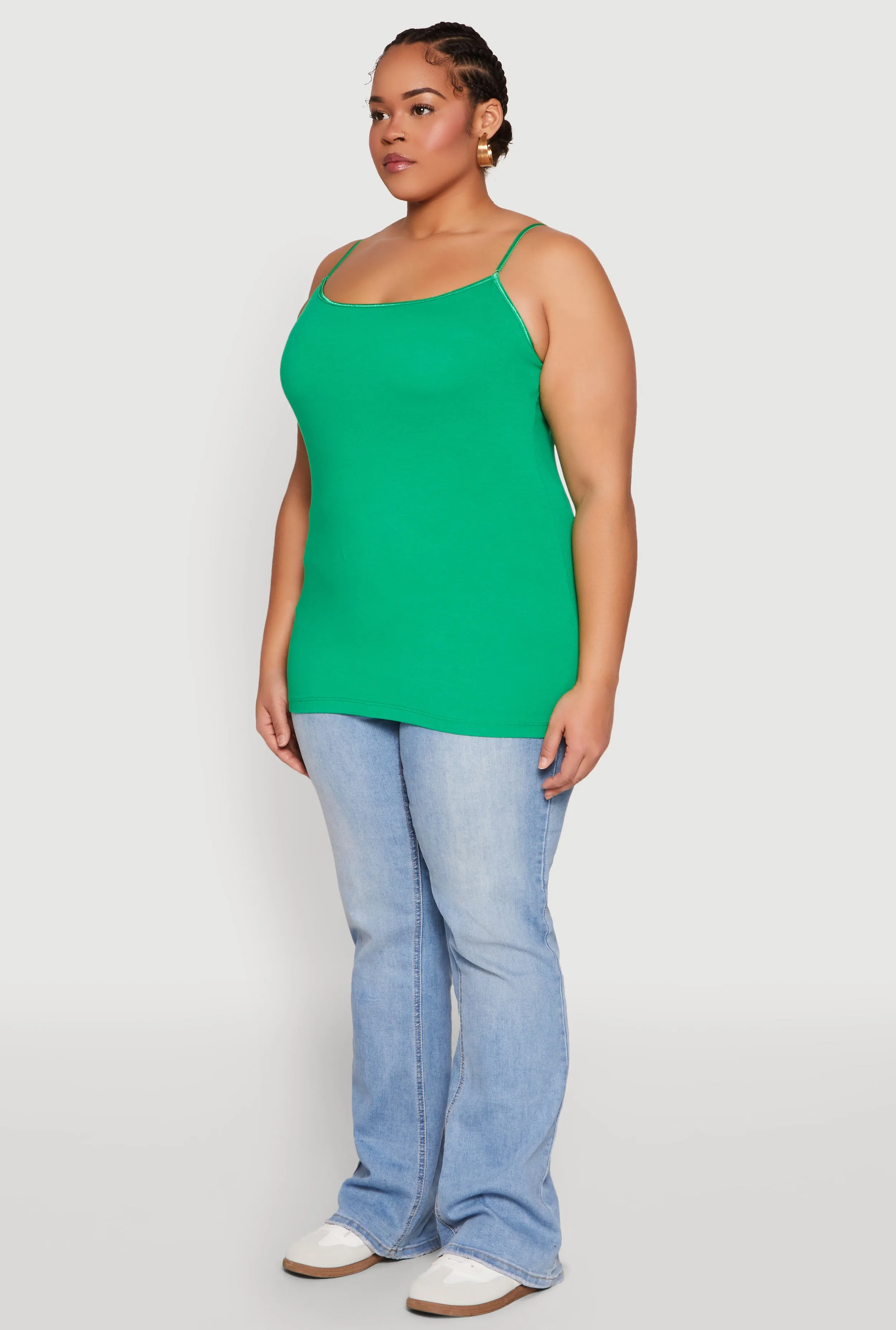 Plus Size Basic Shelf Bra Cami sold by Rainbow product image thumbnail 5