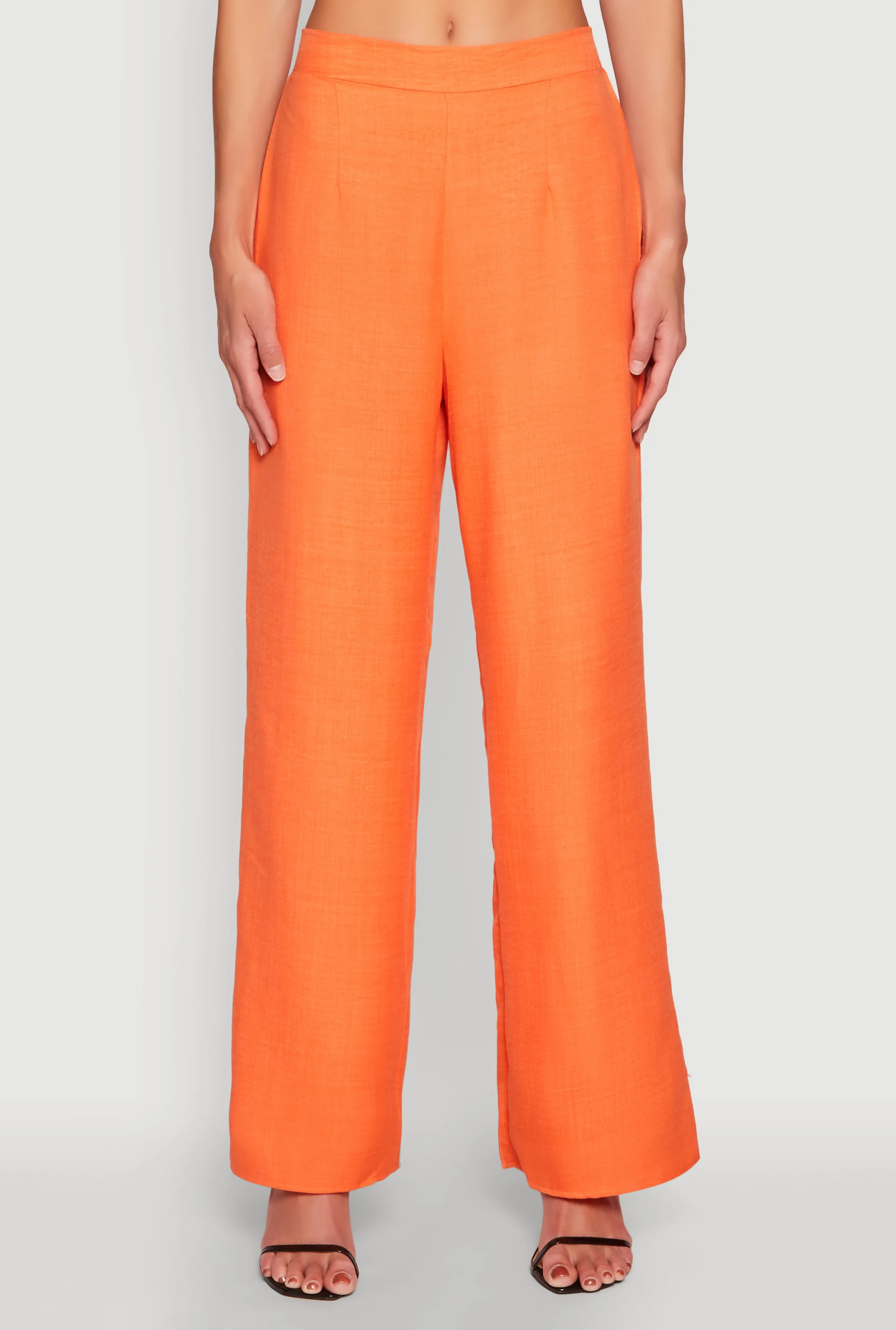 Linen High Waisted Wide Leg Pants sold by Rainbow product image thumbnail 3