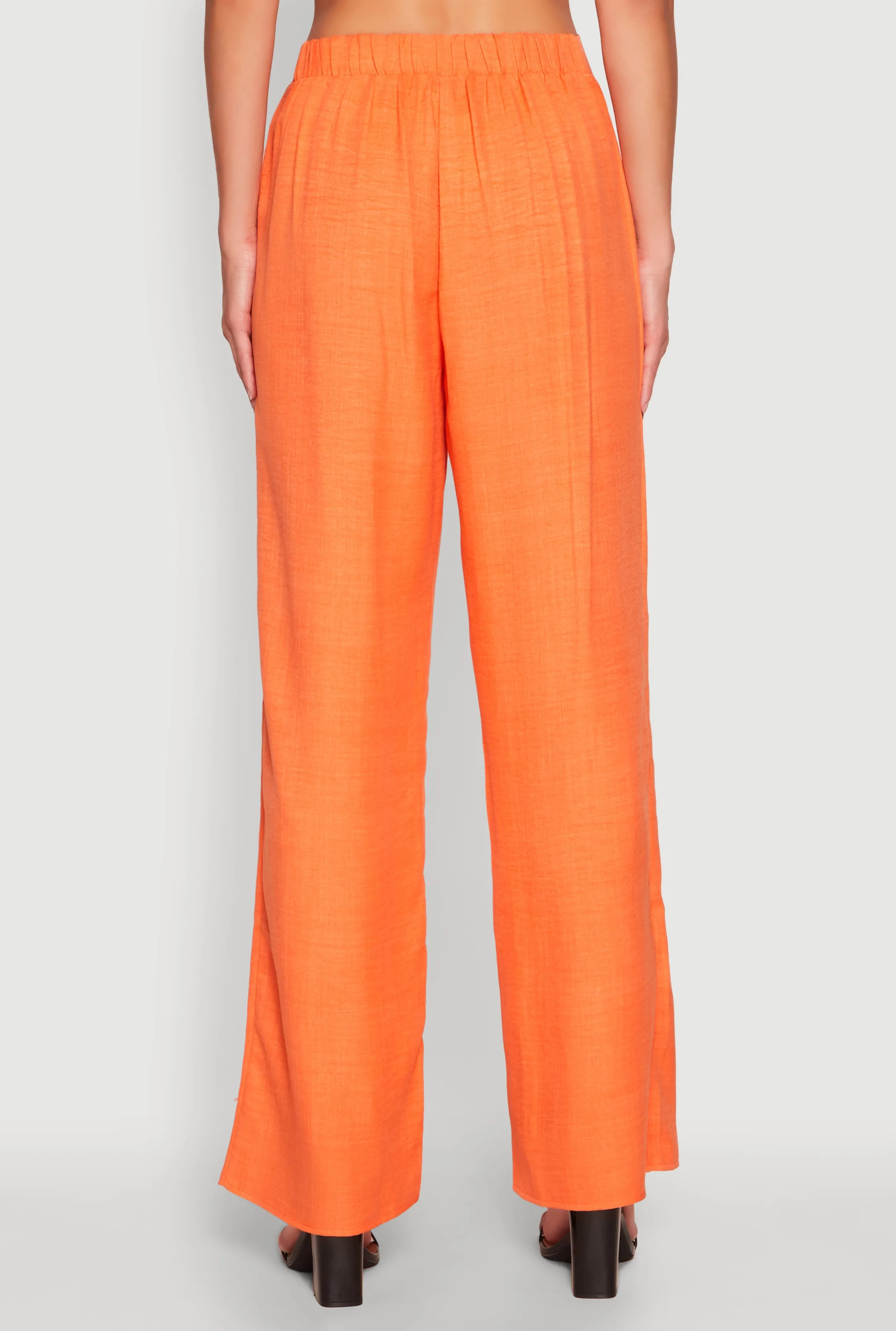 Linen High Waisted Wide Leg Pants sold by Rainbow product image thumbnail 5