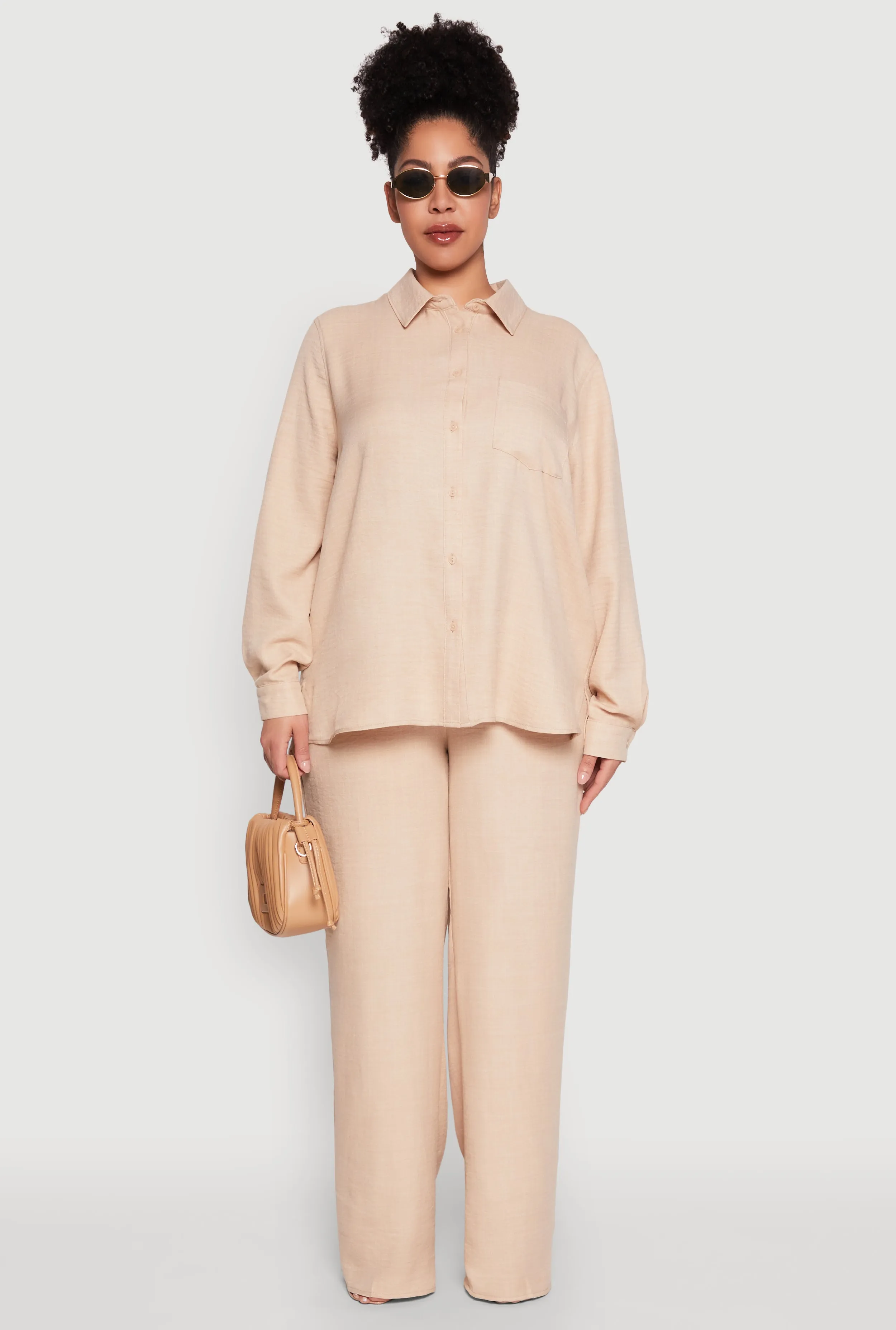 Plus Size Linen Palazzo Pants sold by Rainbow product image thumbnail 2