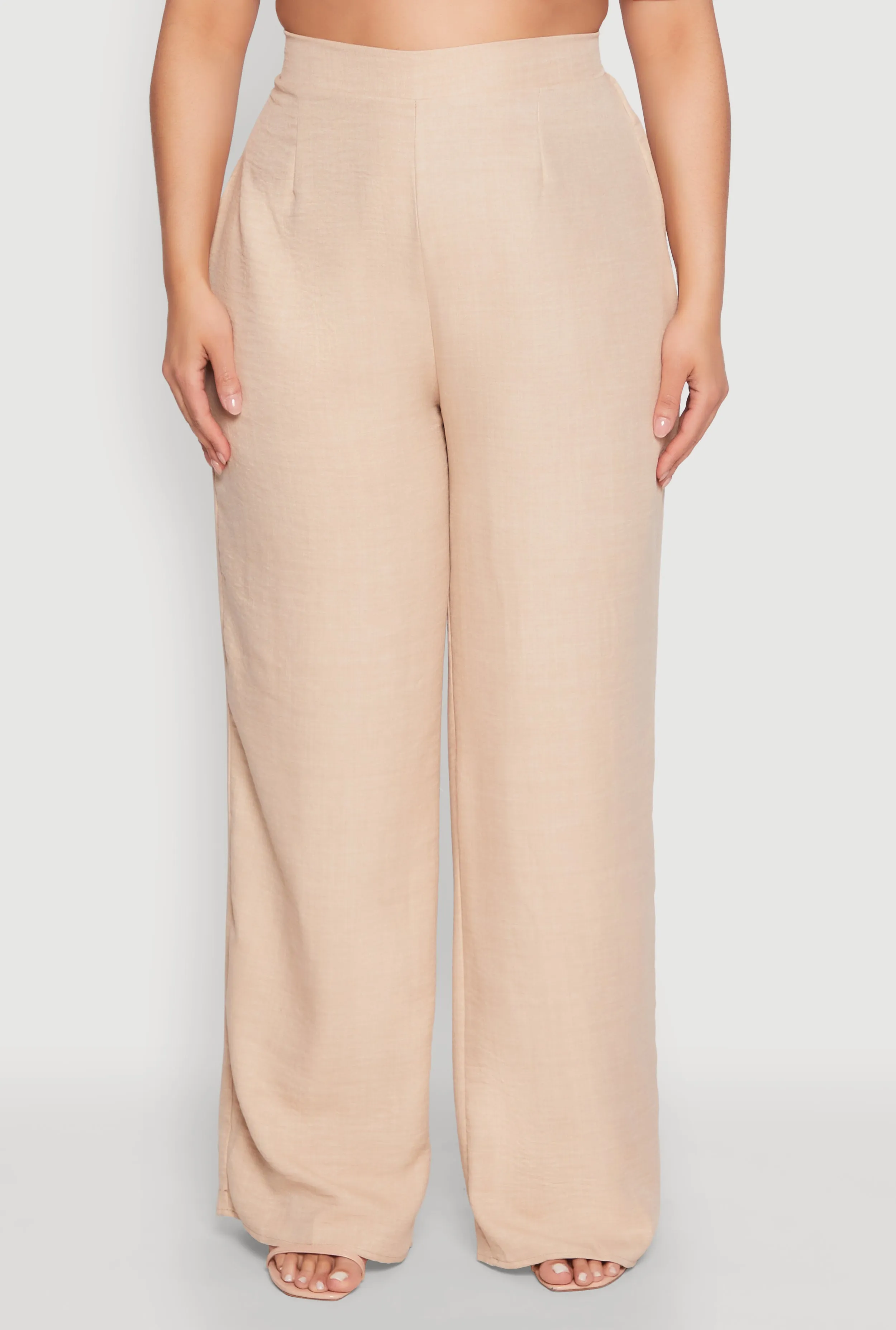 Plus Size Linen Palazzo Pants sold by Rainbow product image thumbnail 3