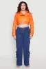 Plus Size Daisy Faux Leather Belted Moto Jacket sold by Rainbow