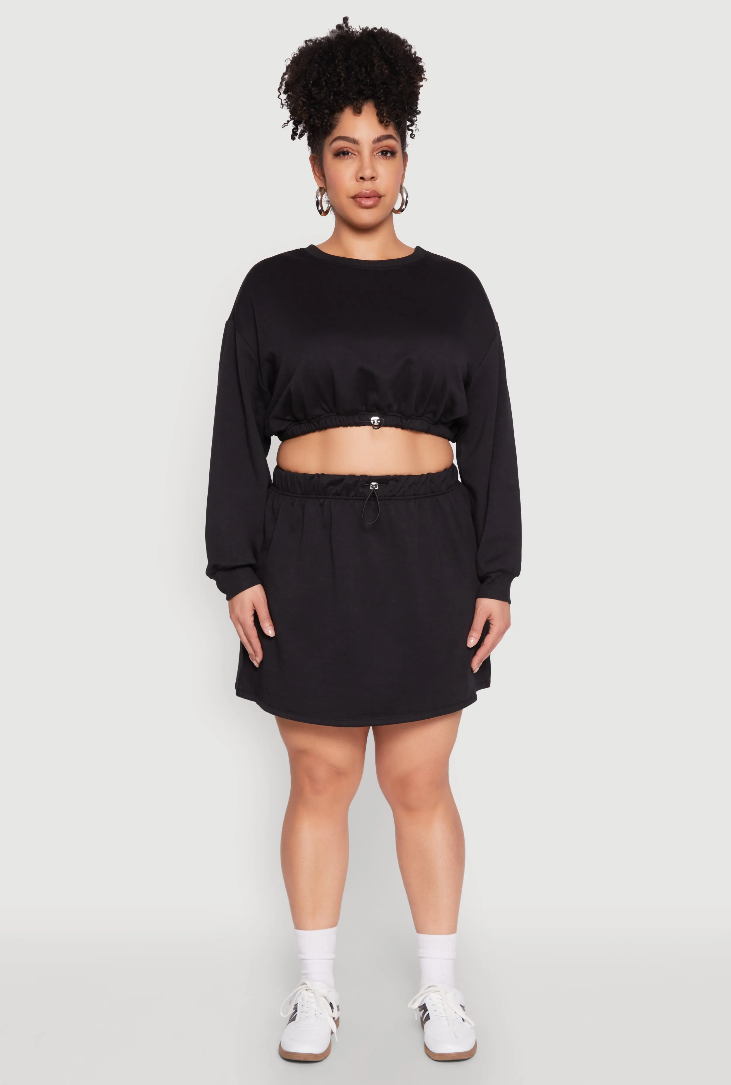 Plus Size Almost Famous High Waisted Fleece Skirt sold by Rainbow product image thumbnail 2