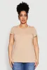 Plus Size Basic Crew Neck Tee sold by Rainbow