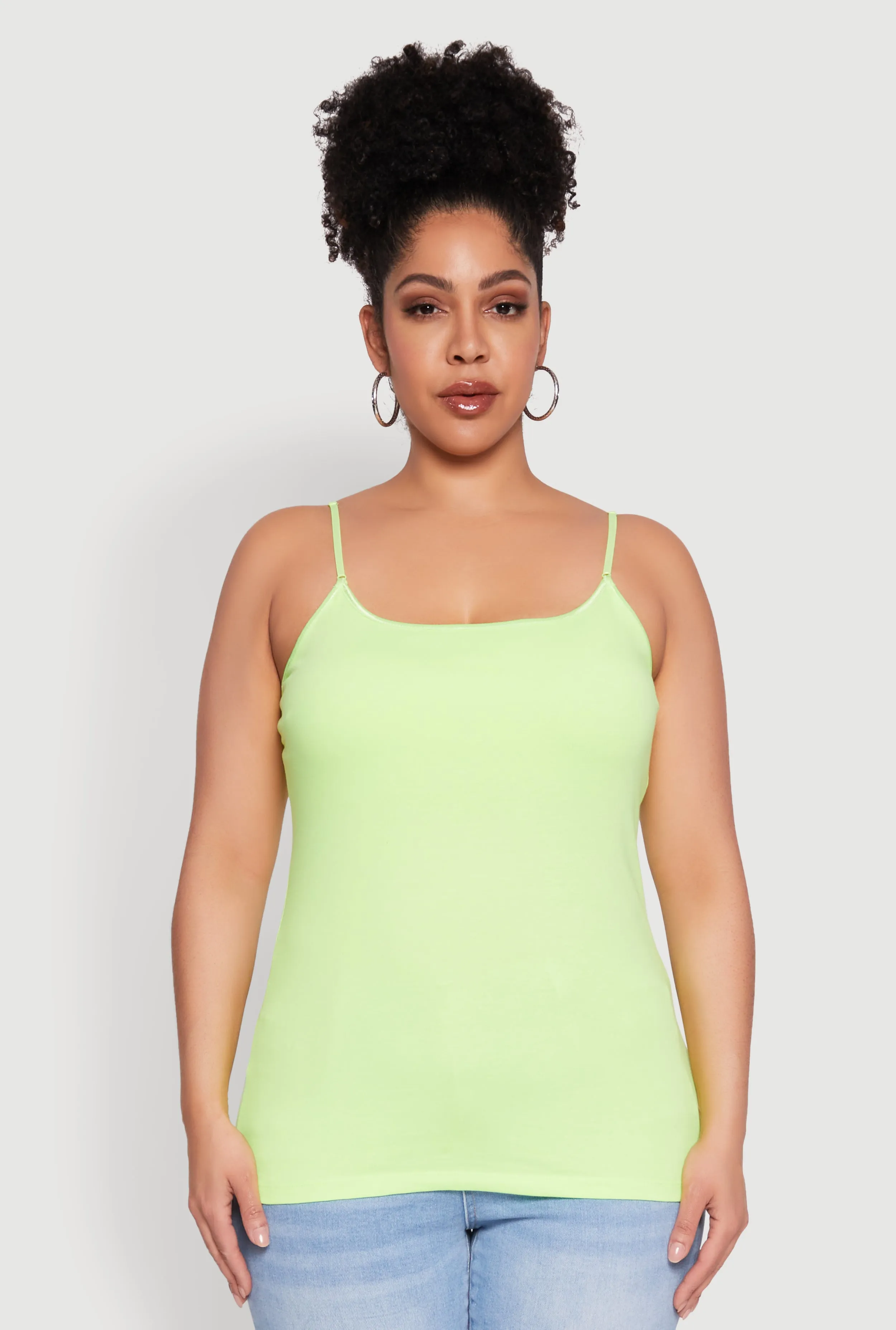 Plus Size Basic Shelf Bra Cami sold by Rainbow product image thumbnail 2