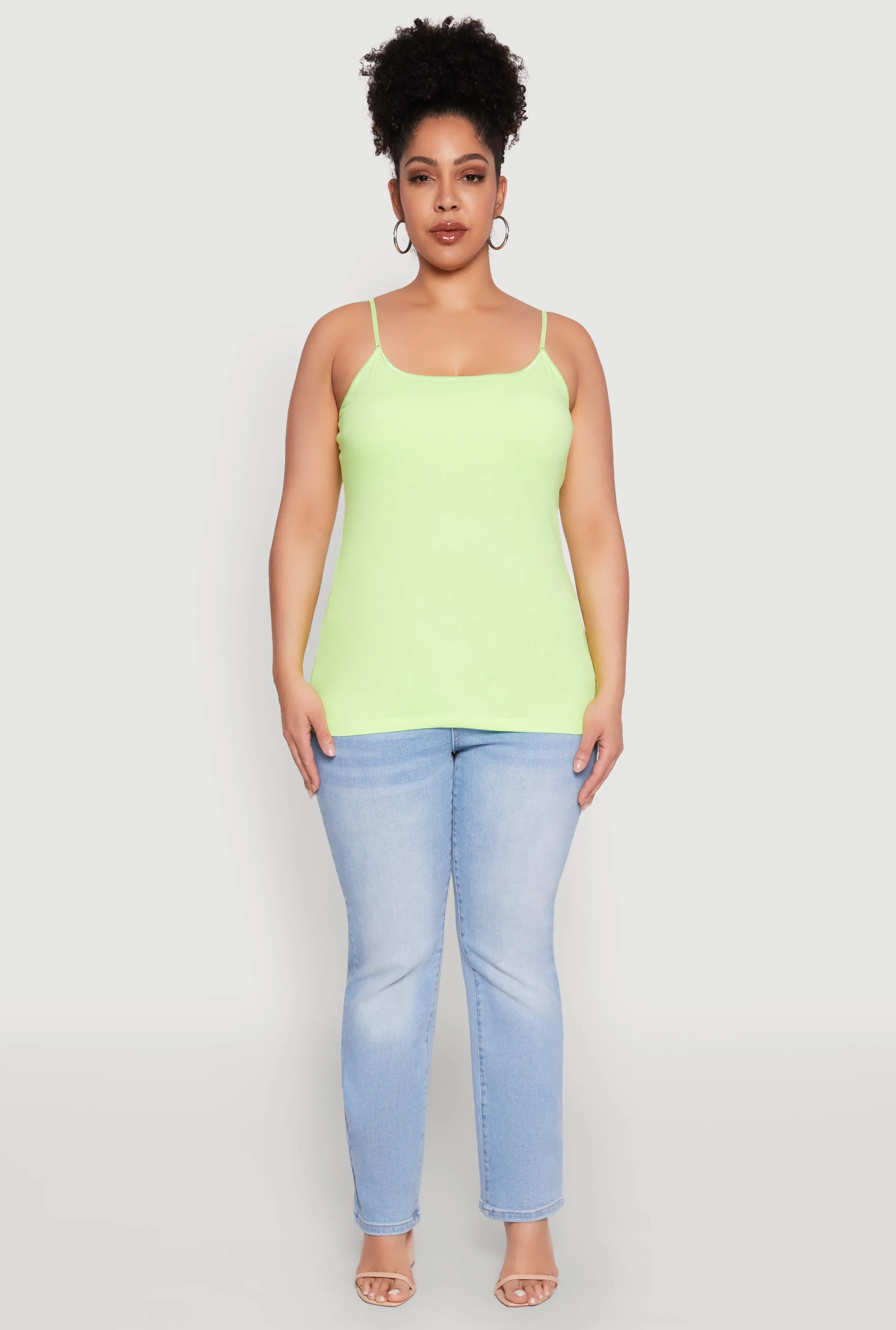 Plus Size Basic Shelf Bra Cami sold by Rainbow