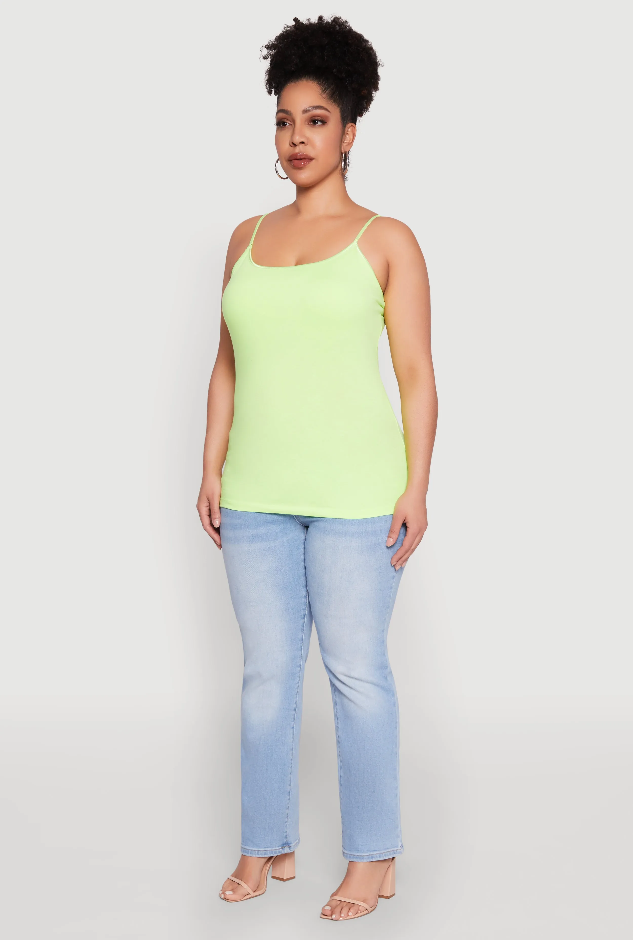 Plus Size Basic Shelf Bra Cami sold by Rainbow product image thumbnail 5