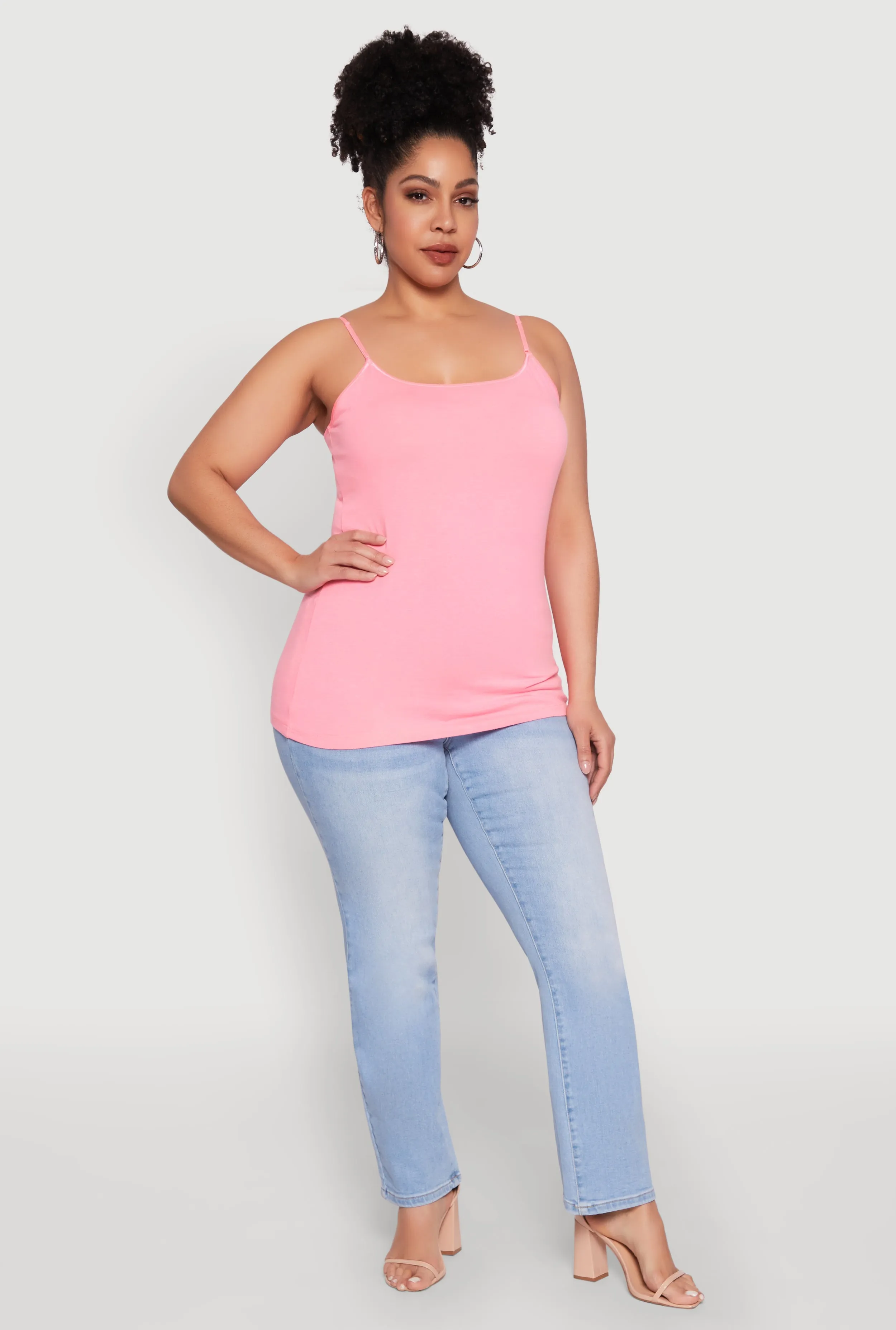 Plus Size Basic Shelf Bra Cami sold by Rainbow