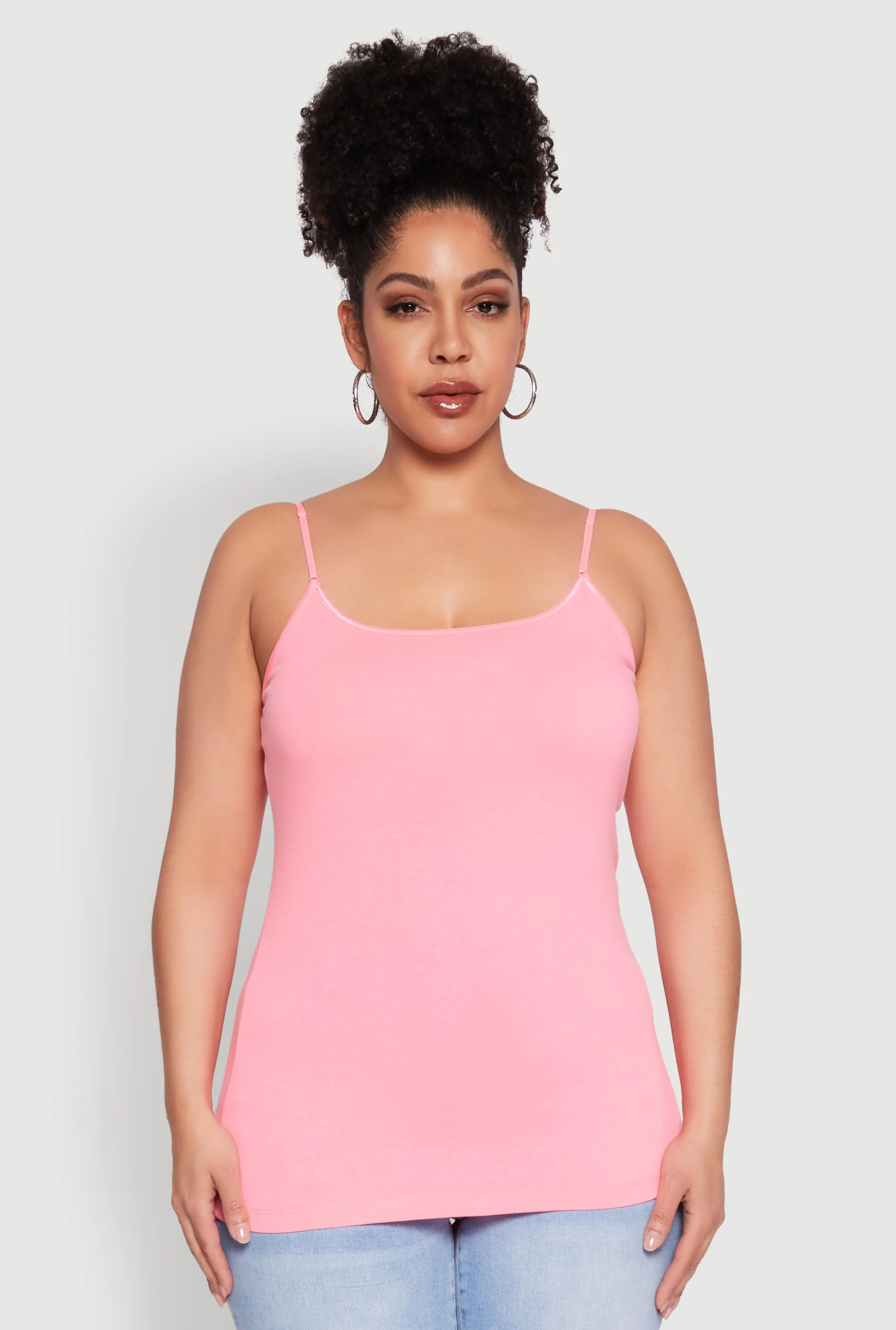 Plus Size Basic Shelf Bra Cami sold by Rainbow product image thumbnail 2