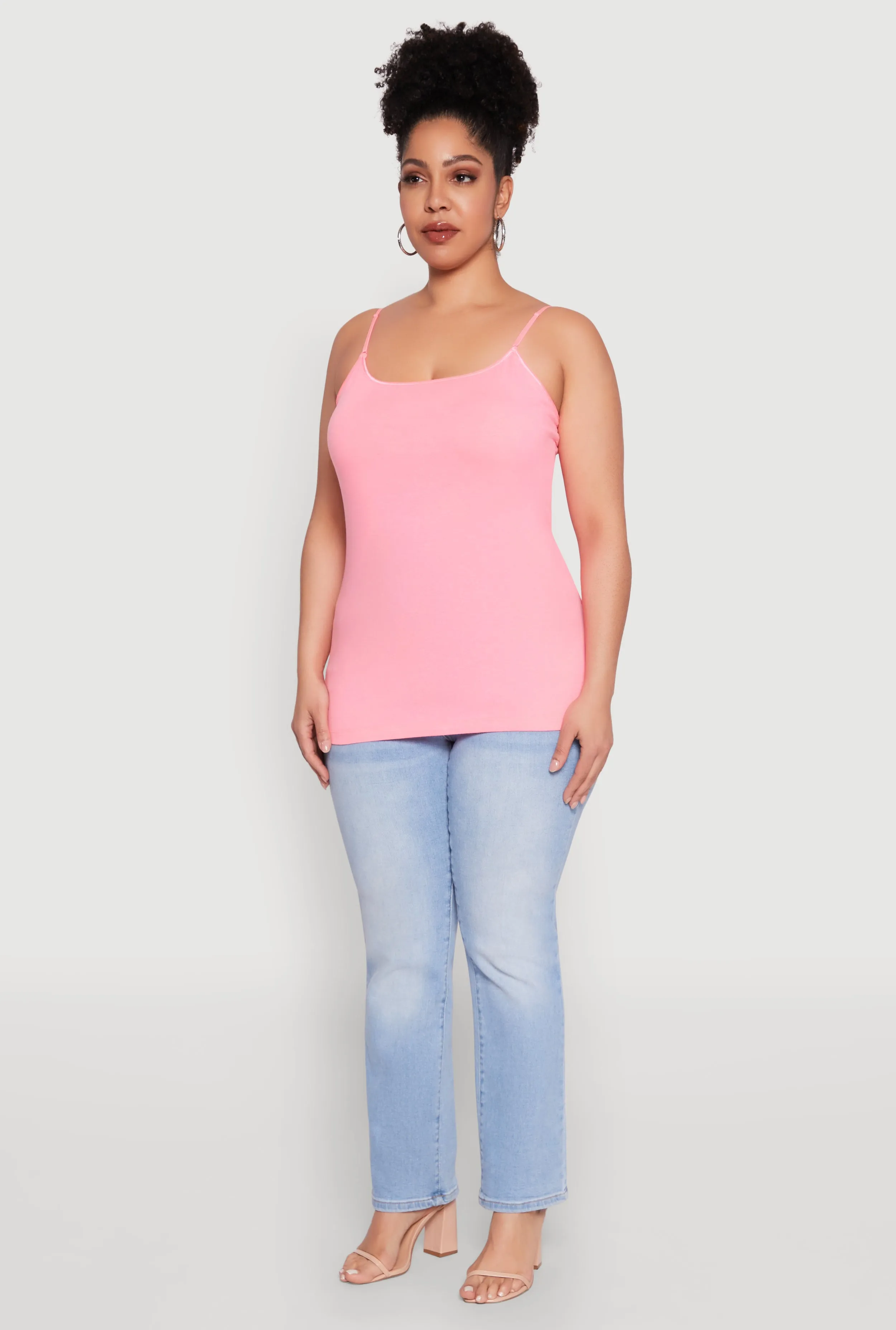 Plus Size Basic Shelf Bra Cami sold by Rainbow product image thumbnail 5