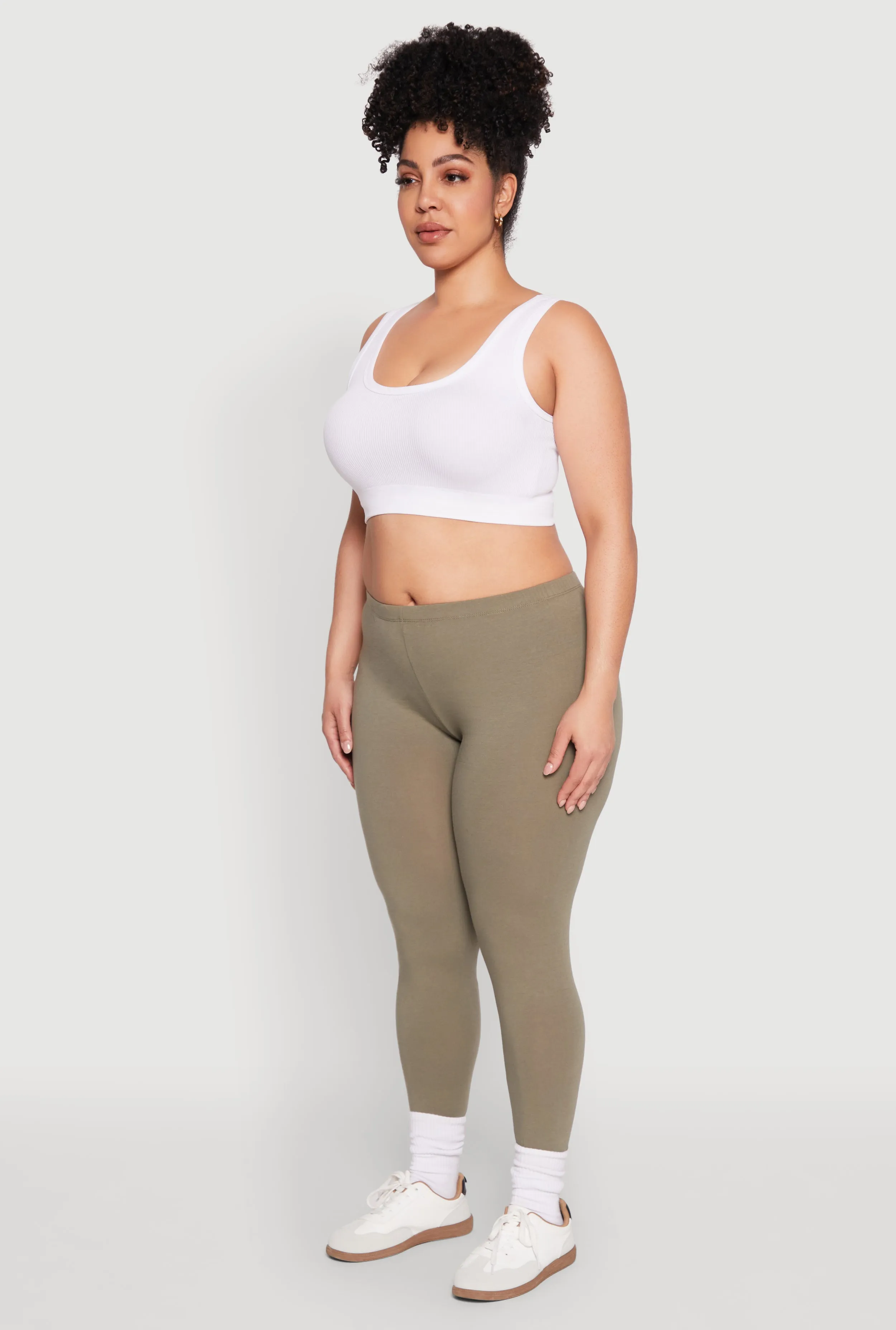Plus Size High Waisted Leggings sold by Rainbow product image thumbnail 3