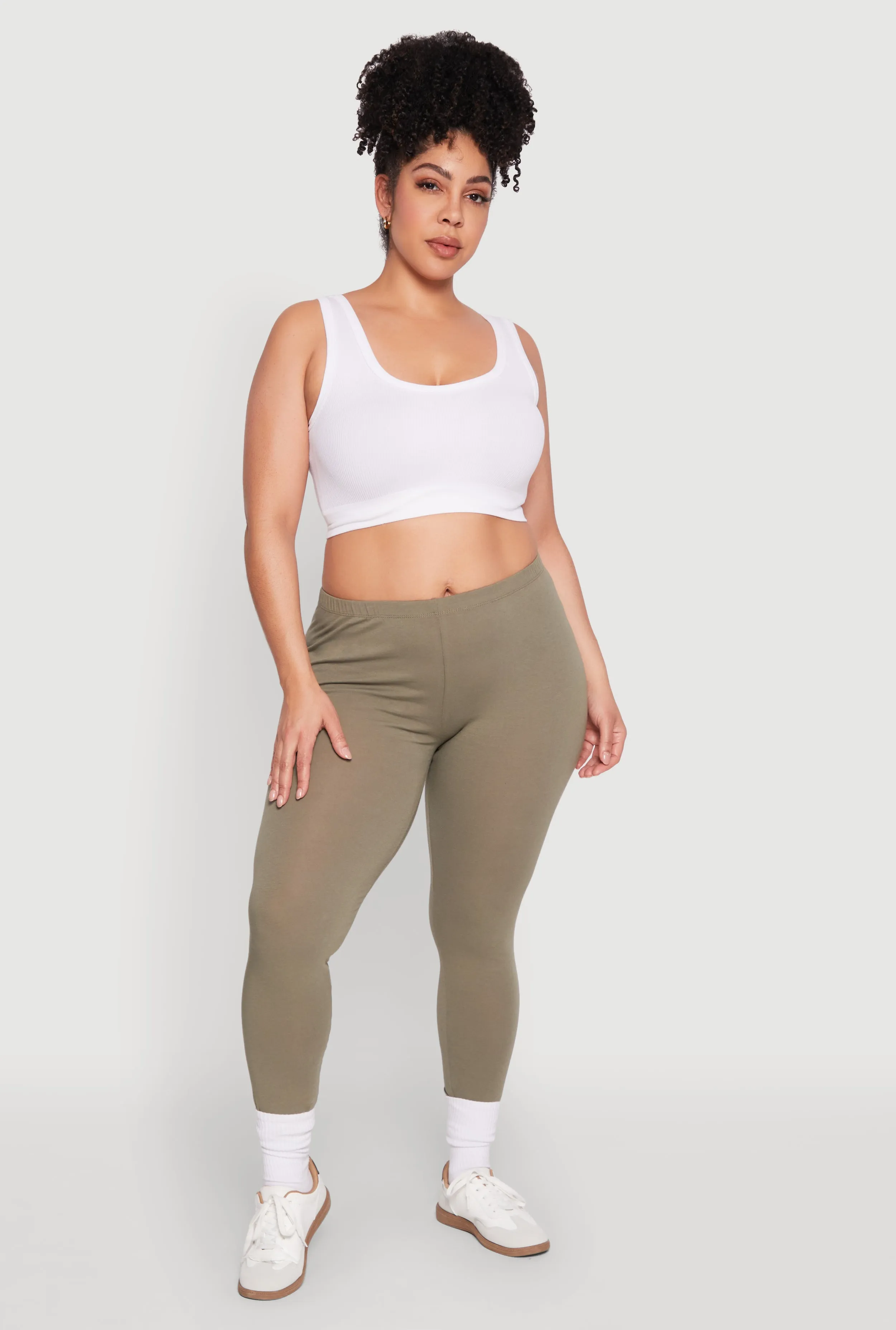 Plus Size High Waisted Leggings sold by Rainbow