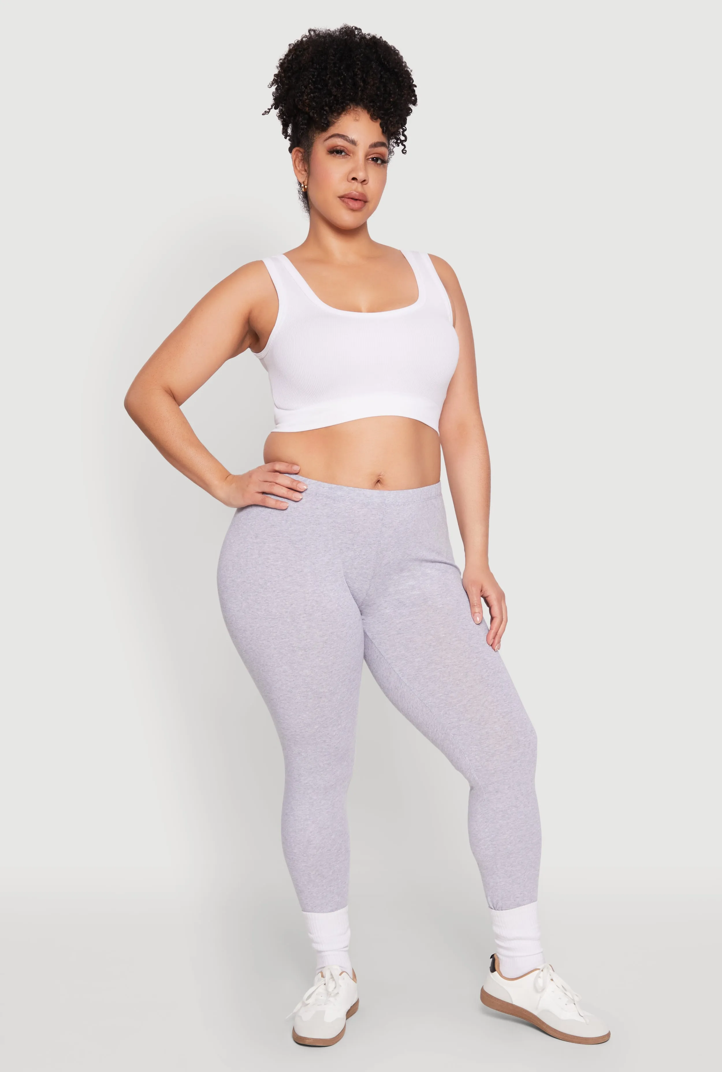 Plus Size High Waisted Leggings sold by Rainbow product image thumbnail 2