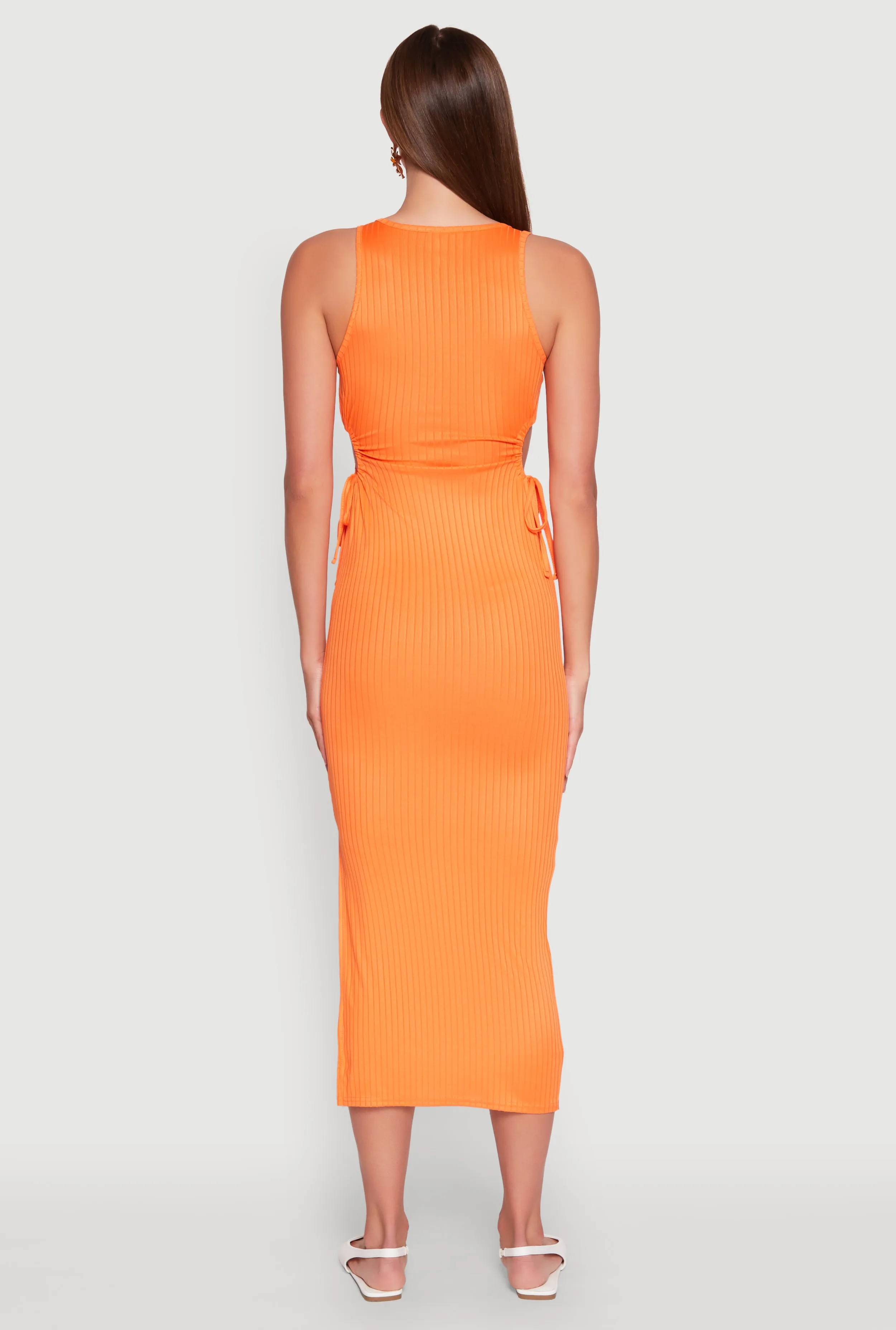 Ribbed Knit Side Cut Out Midi Dress sold by Rainbow product image thumbnail 5