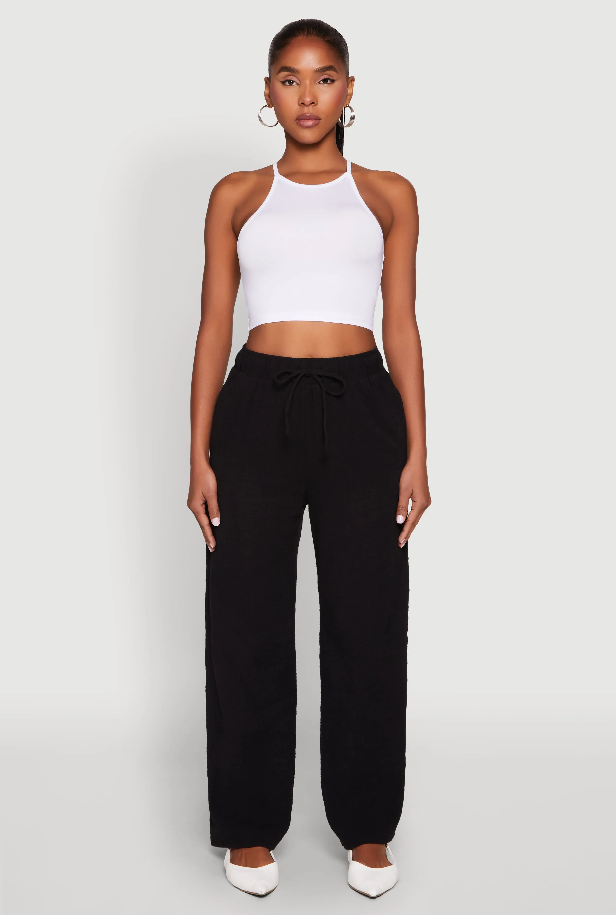 Gauze Knit Wide Leg Pants sold by Rainbow product image thumbnail 2