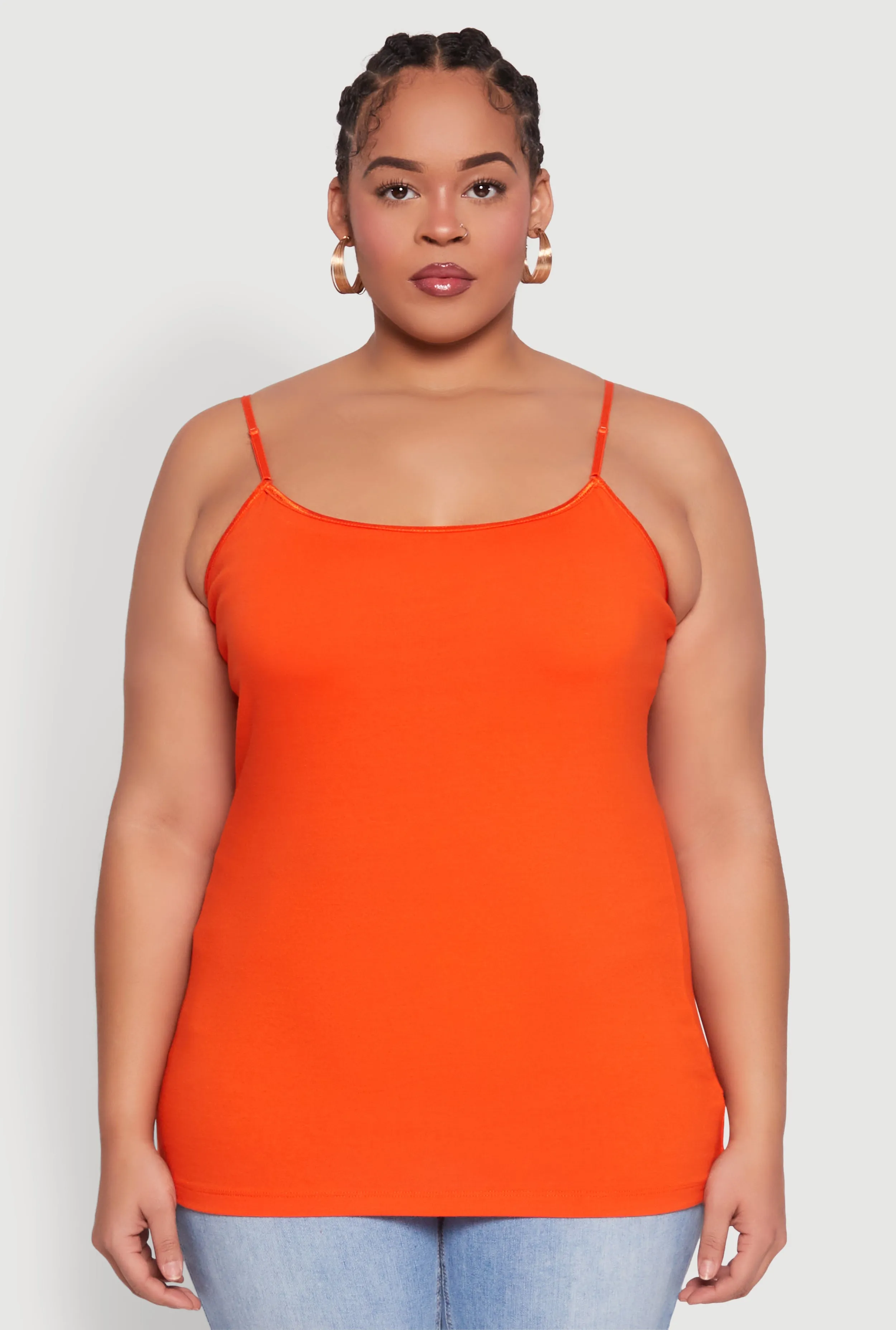 Plus Size Basic Shelf Bra Cami sold by Rainbow product image thumbnail 2