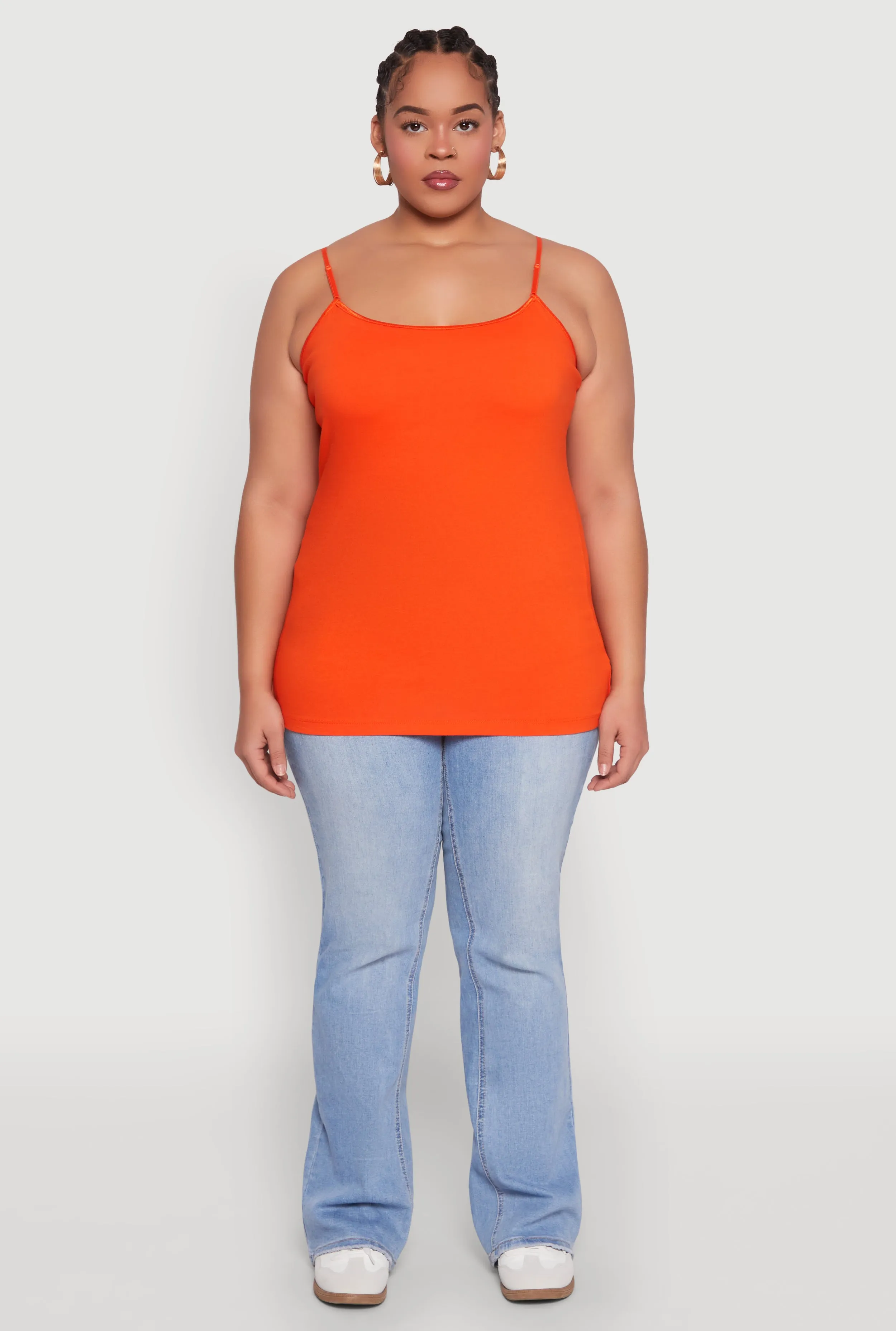 Plus Size Basic Shelf Bra Cami sold by Rainbow product image thumbnail 3