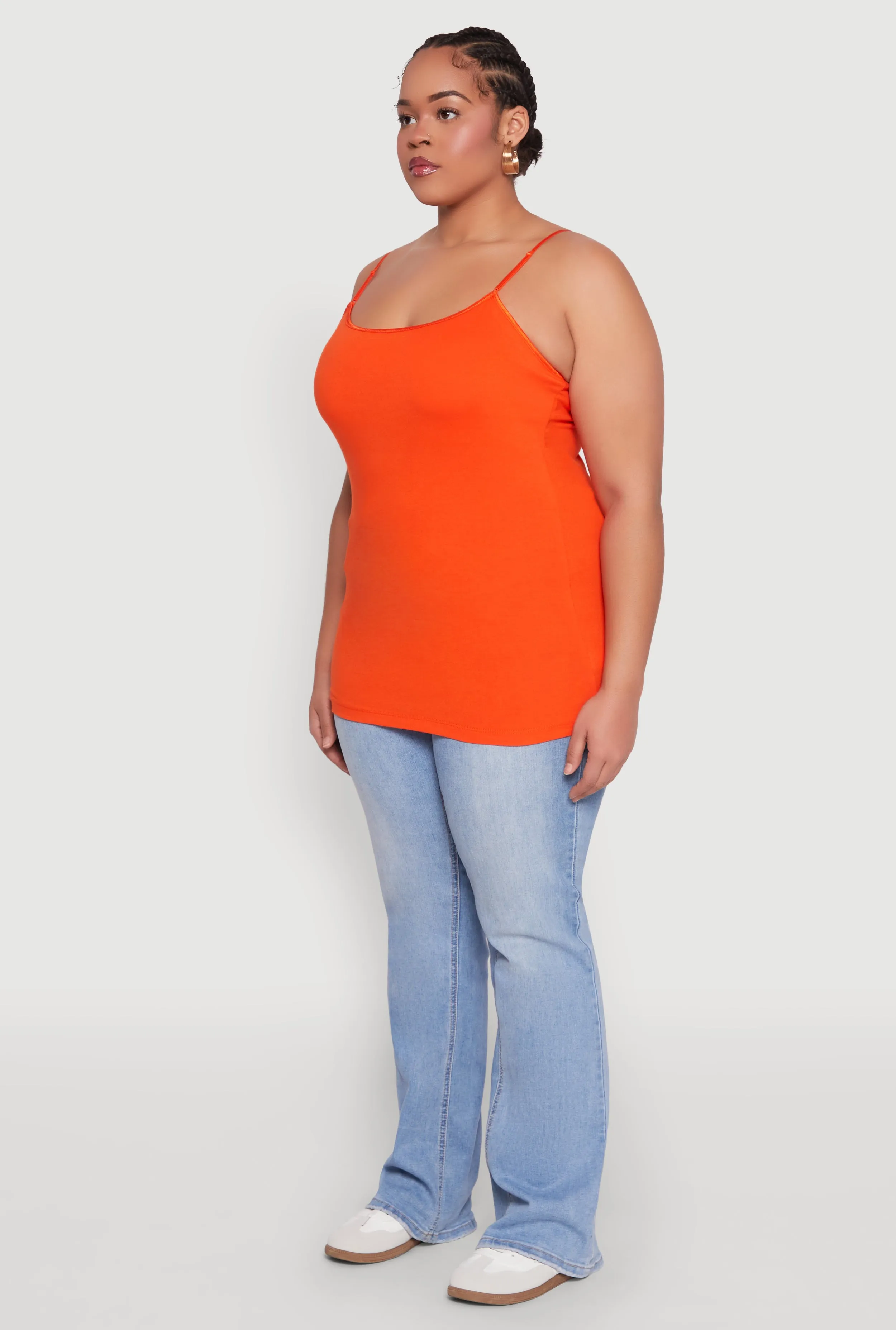 Plus Size Basic Shelf Bra Cami sold by Rainbow product image thumbnail 5