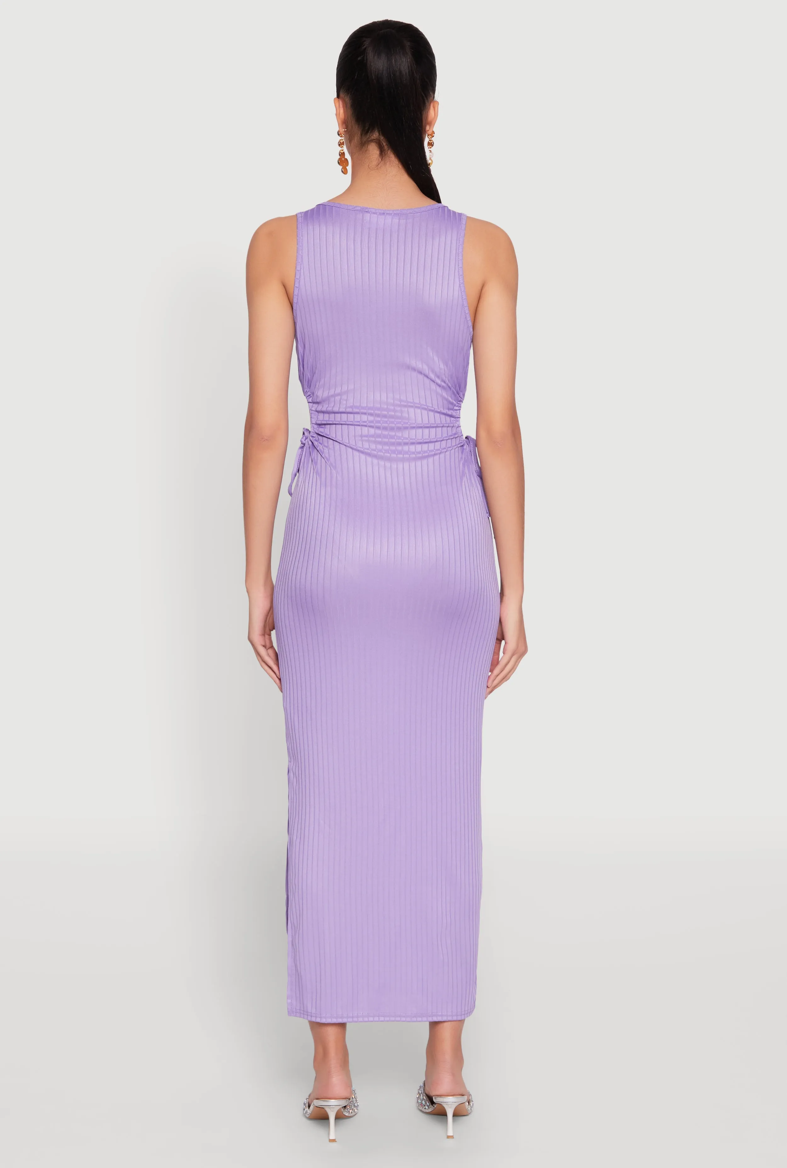 Ribbed Knit Side Cut Out Midi Dress sold by Rainbow product image thumbnail 5