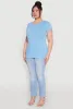Plus Size Basic Crew Neck Tee sold by Rainbow