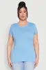 Plus Size Basic Crew Neck Tee sold by Rainbow