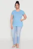 Plus Size Basic Crew Neck Tee sold by Rainbow