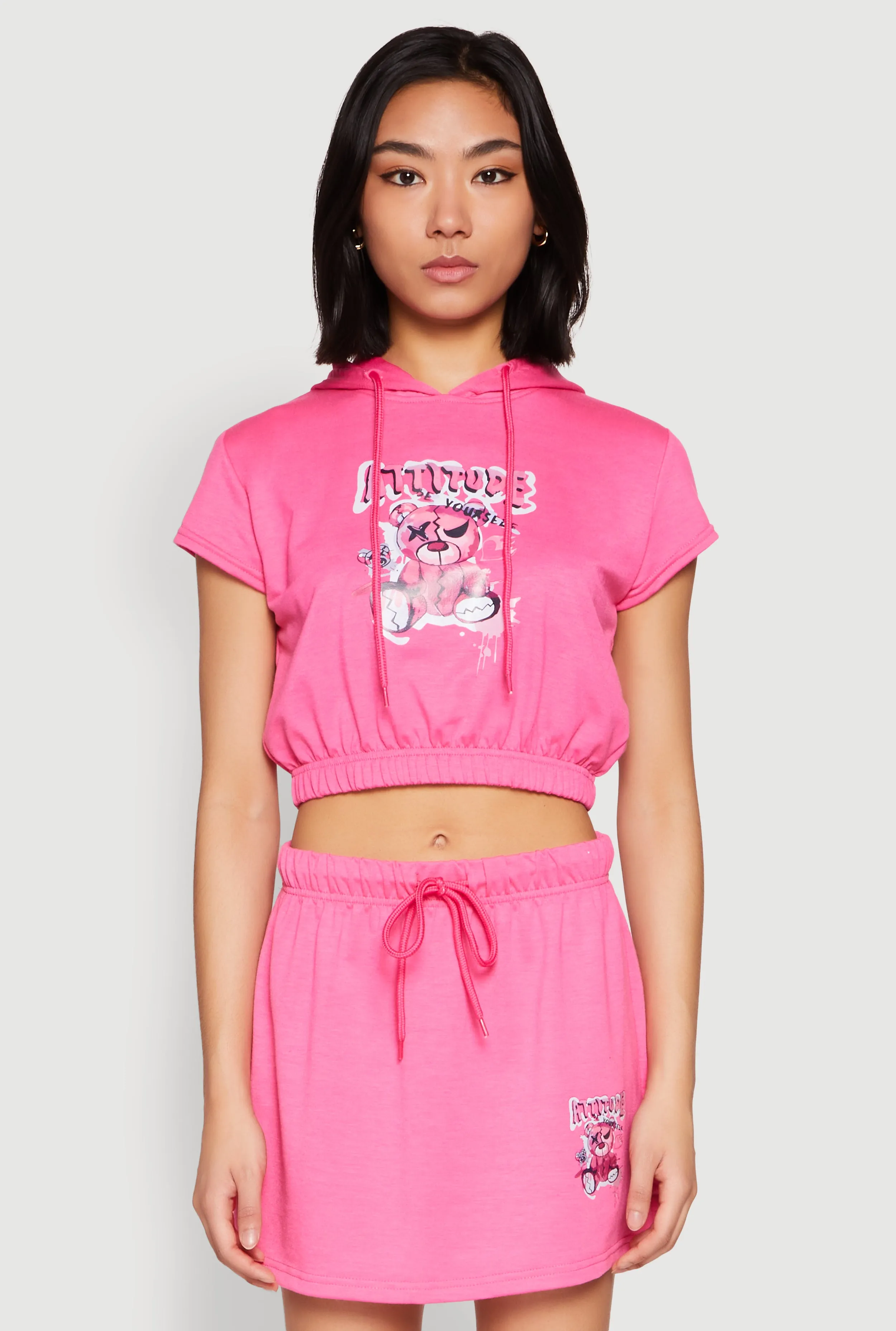 Attitude Be Yourself Short Sleeve Hoodie sold by Rainbow