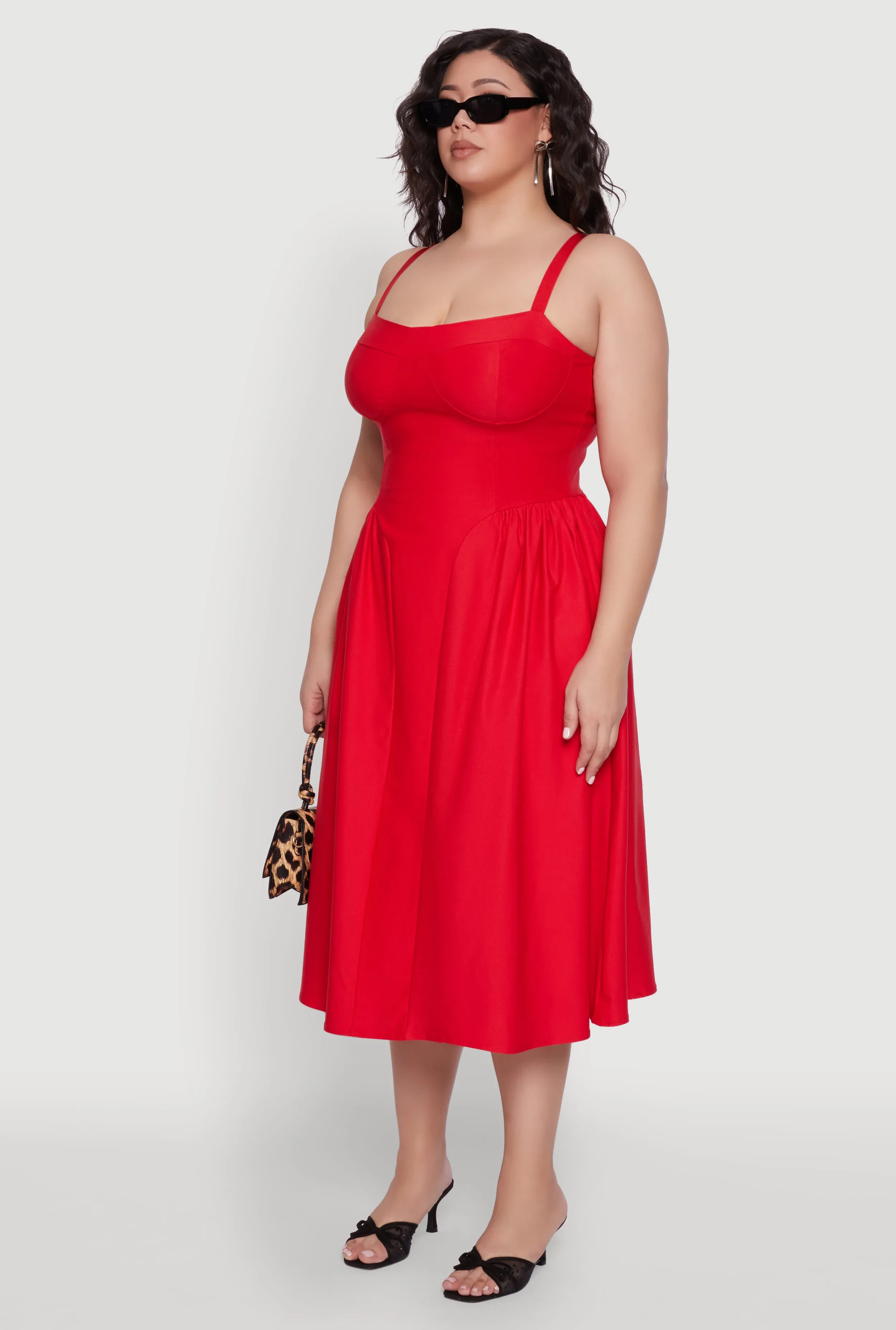 Plus Size Hyperstretch Bustier Midi Dress sold by Rainbow product image thumbnail 3