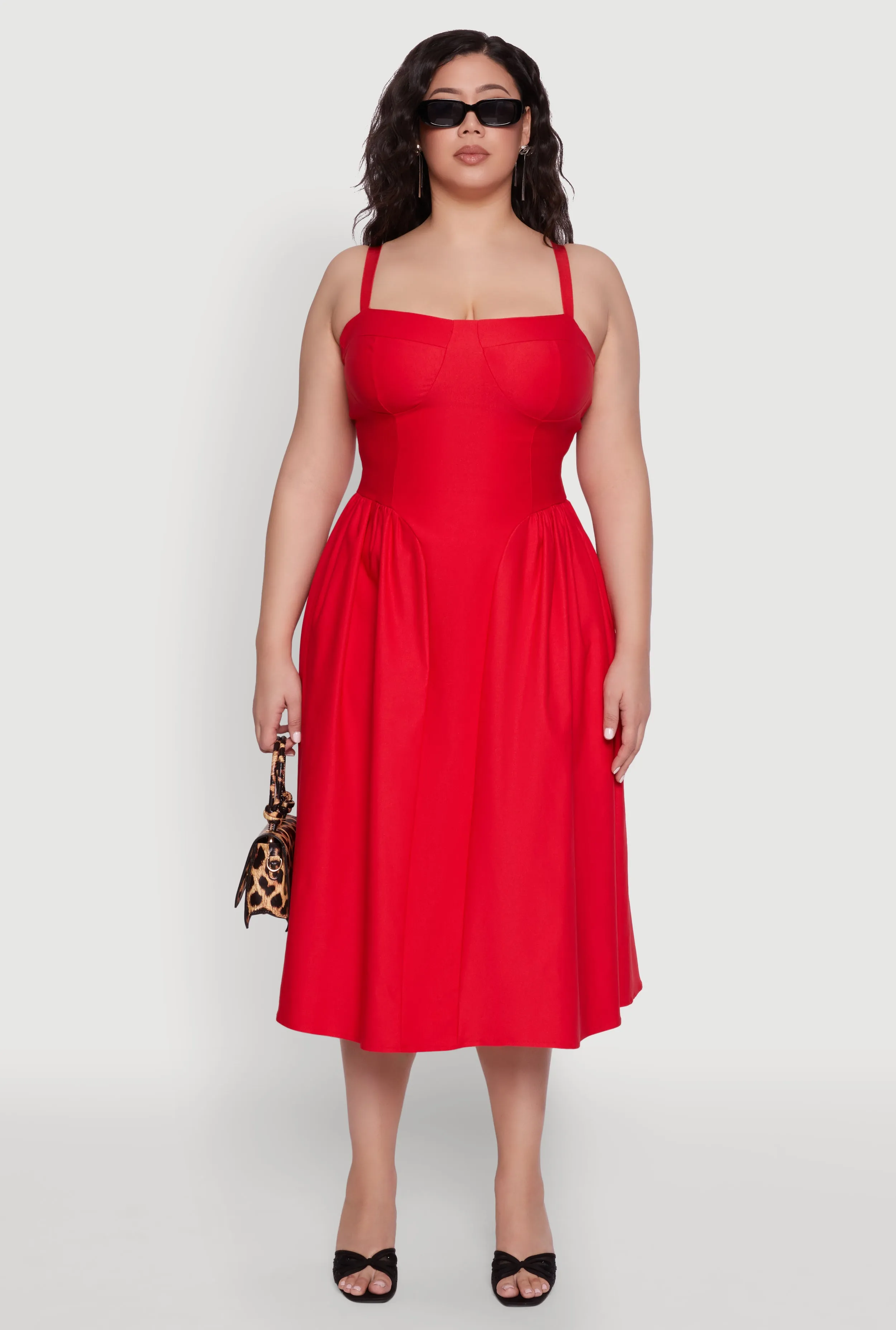 Plus Size Hyperstretch Bustier Midi Dress sold by Rainbow product image thumbnail 2