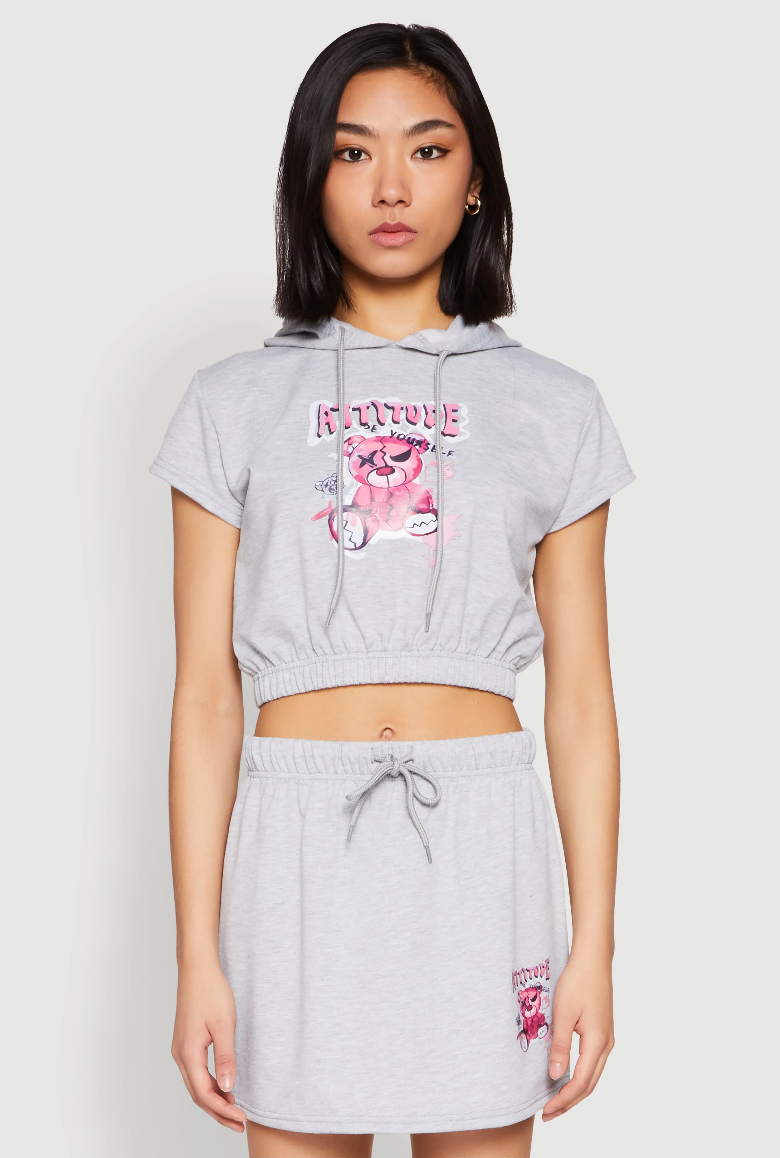 Attitude Be Yourself Short Sleeve Hoodie sold by Rainbow