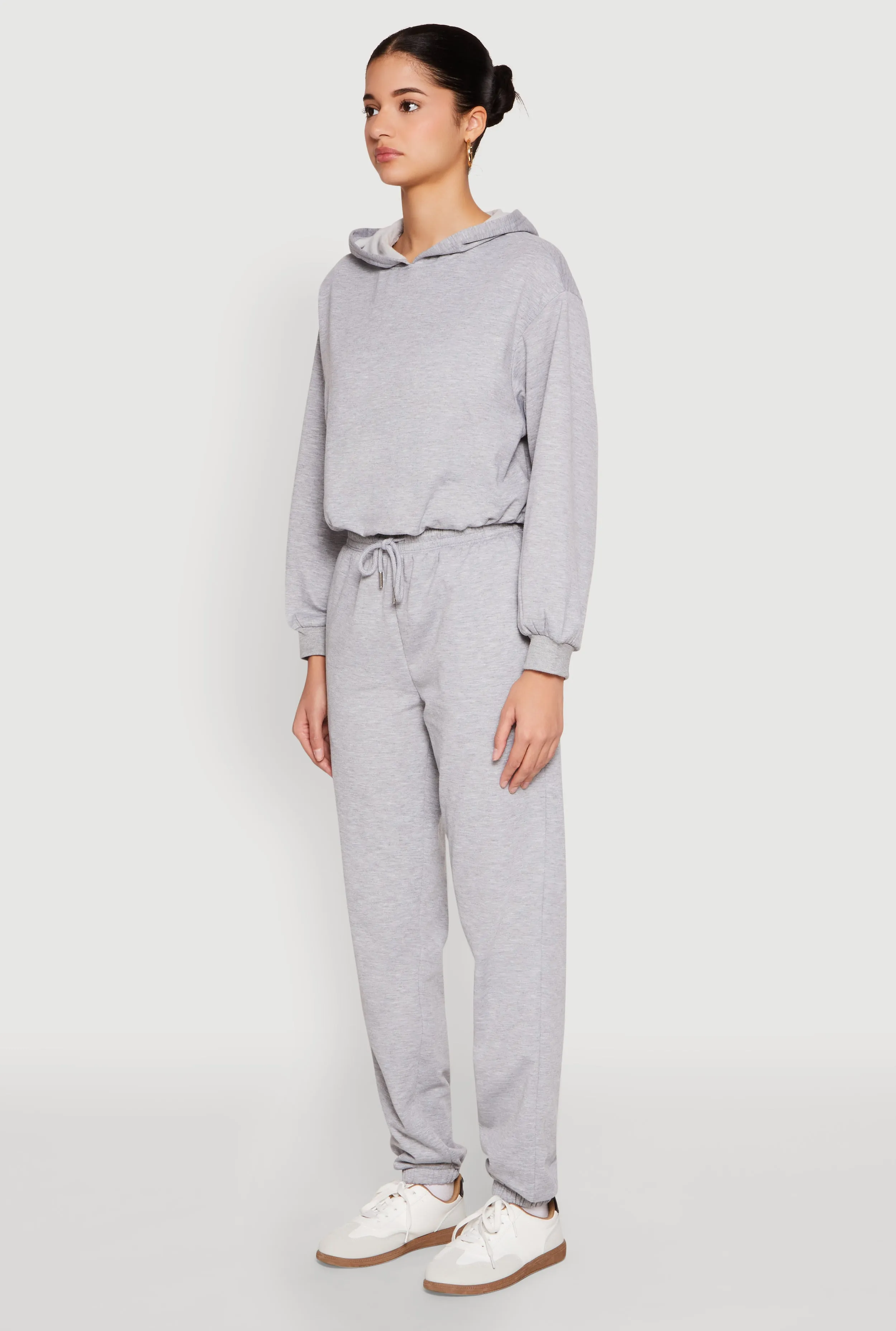 Almost Famous Bubble Hem Cropped Hoodie sold by Rainbow product image thumbnail 5