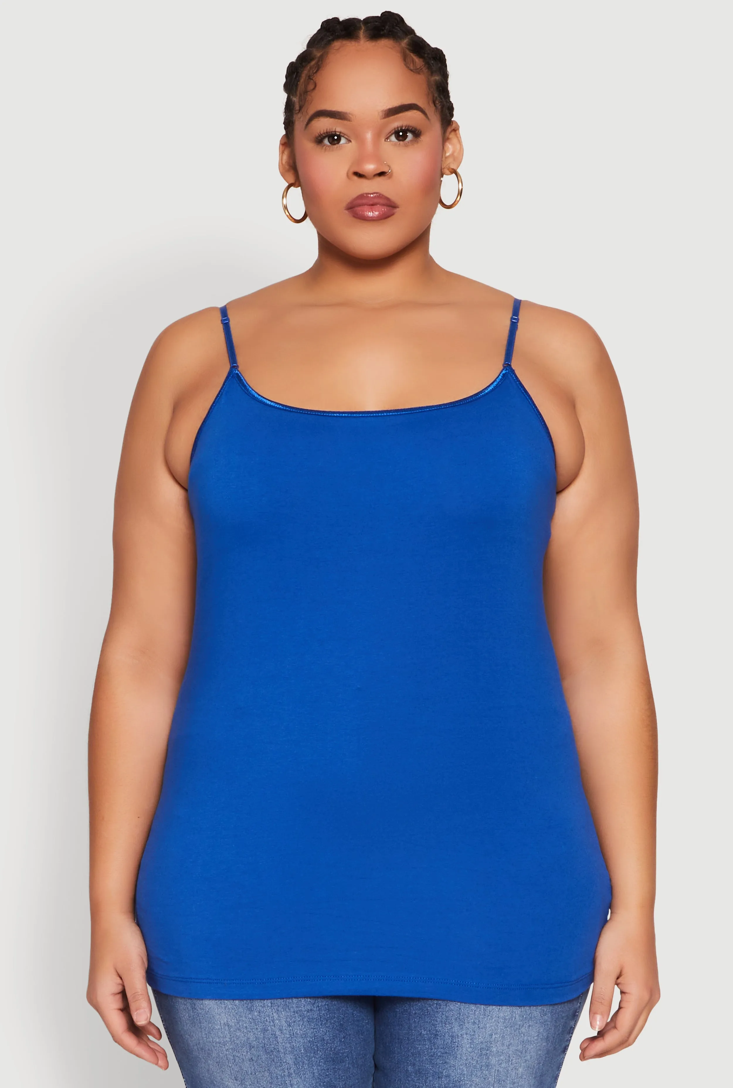 Plus Size Basic Shelf Bra Cami sold by Rainbow product image thumbnail 2