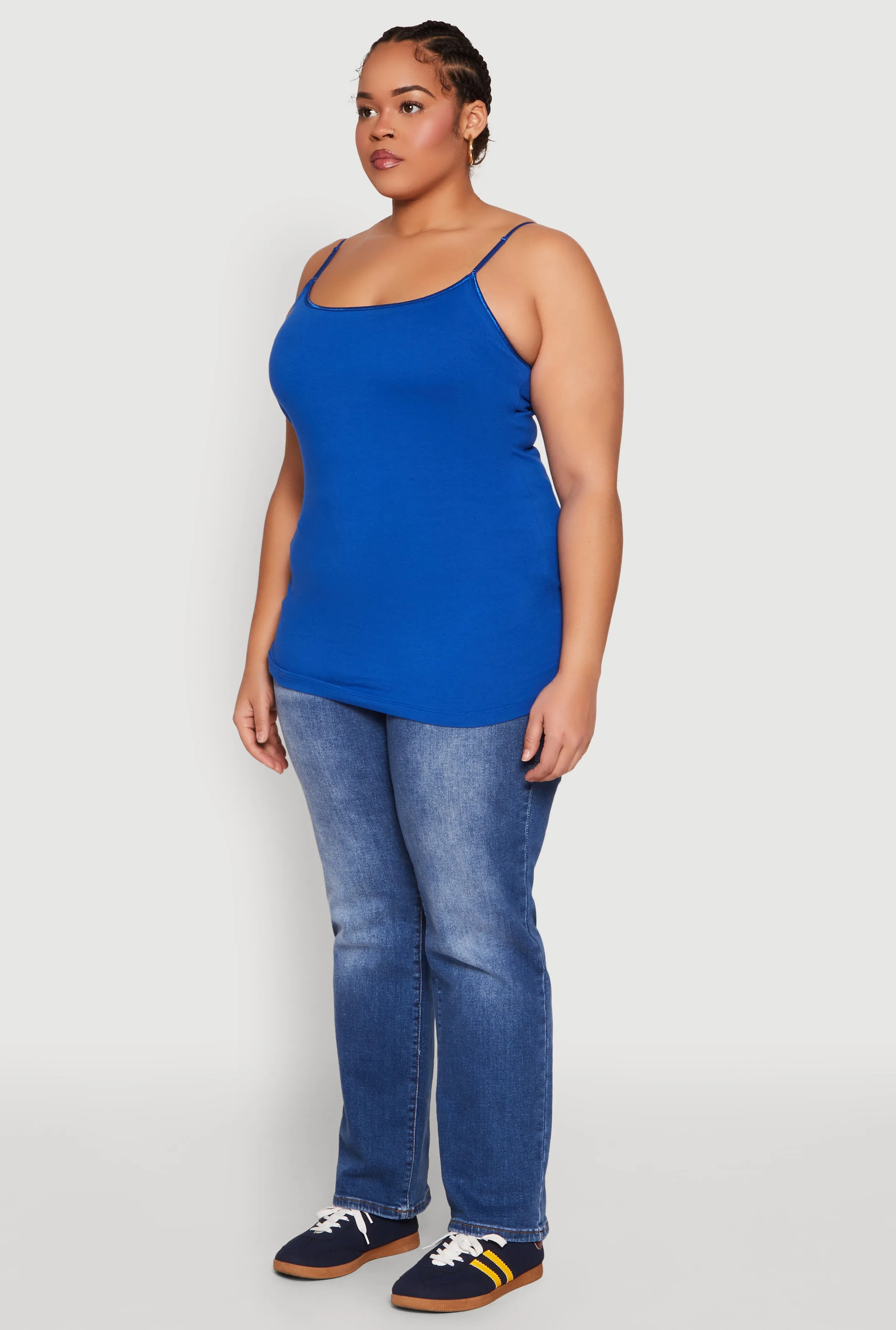 Plus Size Basic Shelf Bra Cami sold by Rainbow product image thumbnail 5