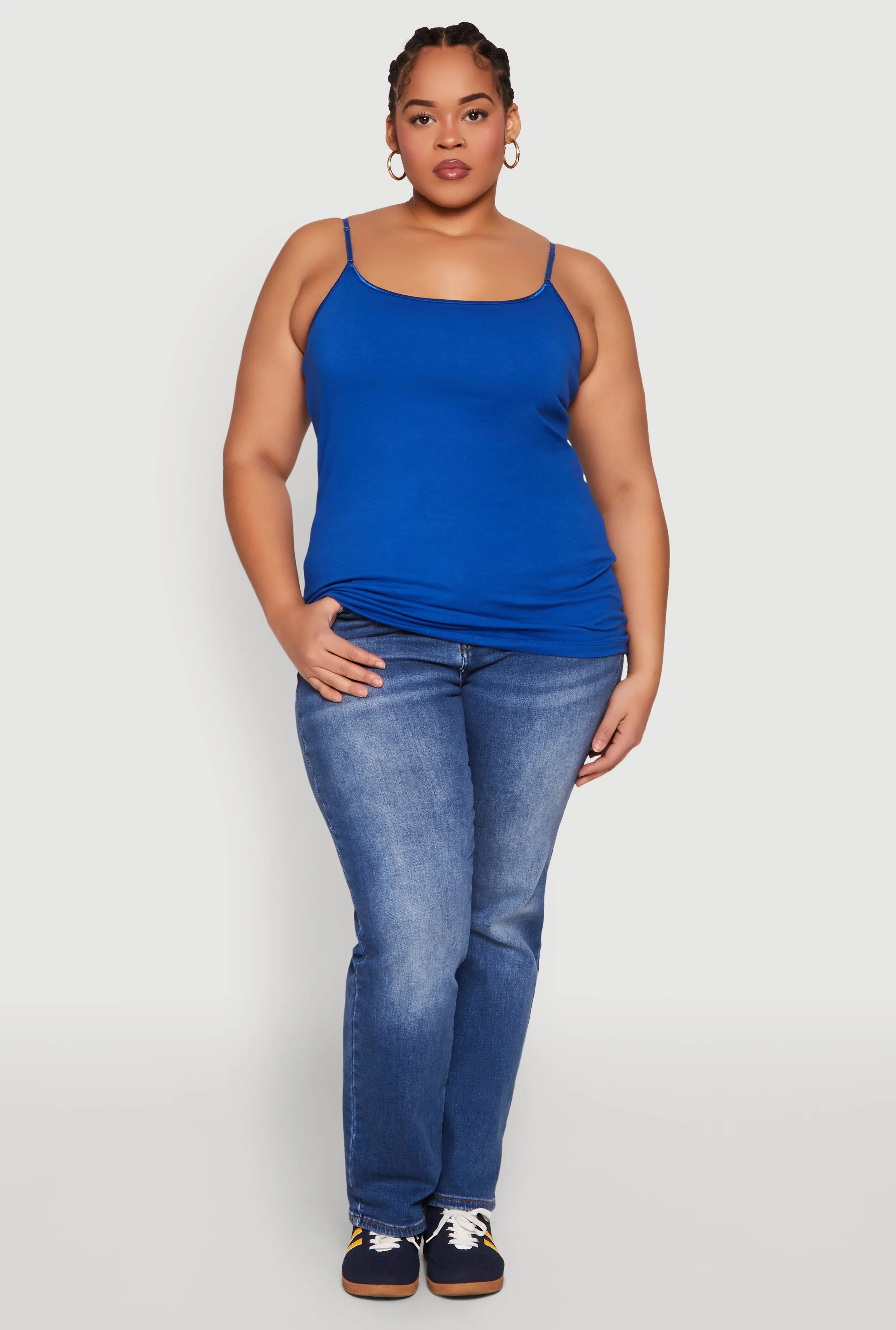 Plus Size Basic Shelf Bra Cami sold by Rainbow