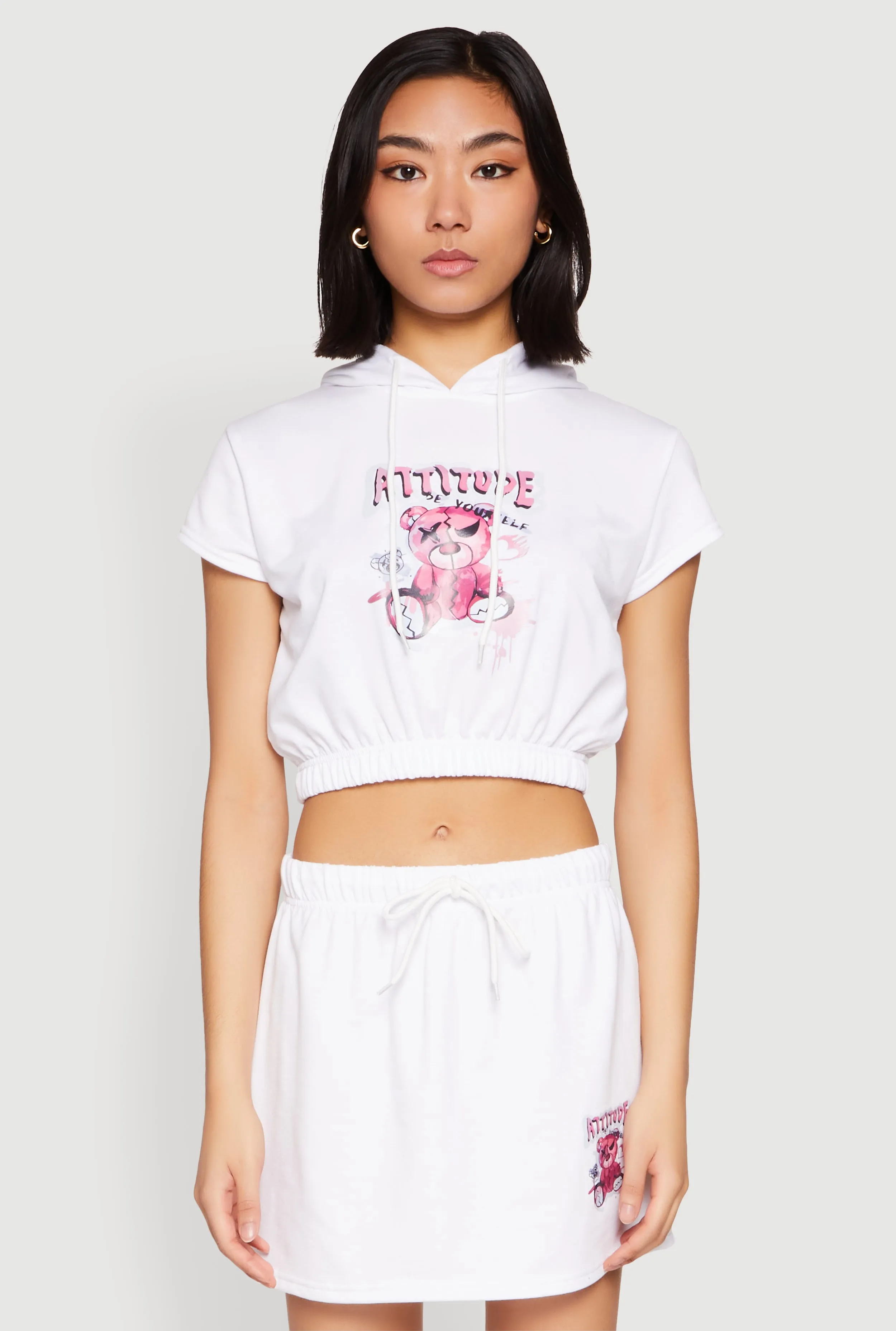 Attitude Be Yourself Short Sleeve Hoodie sold by Rainbow