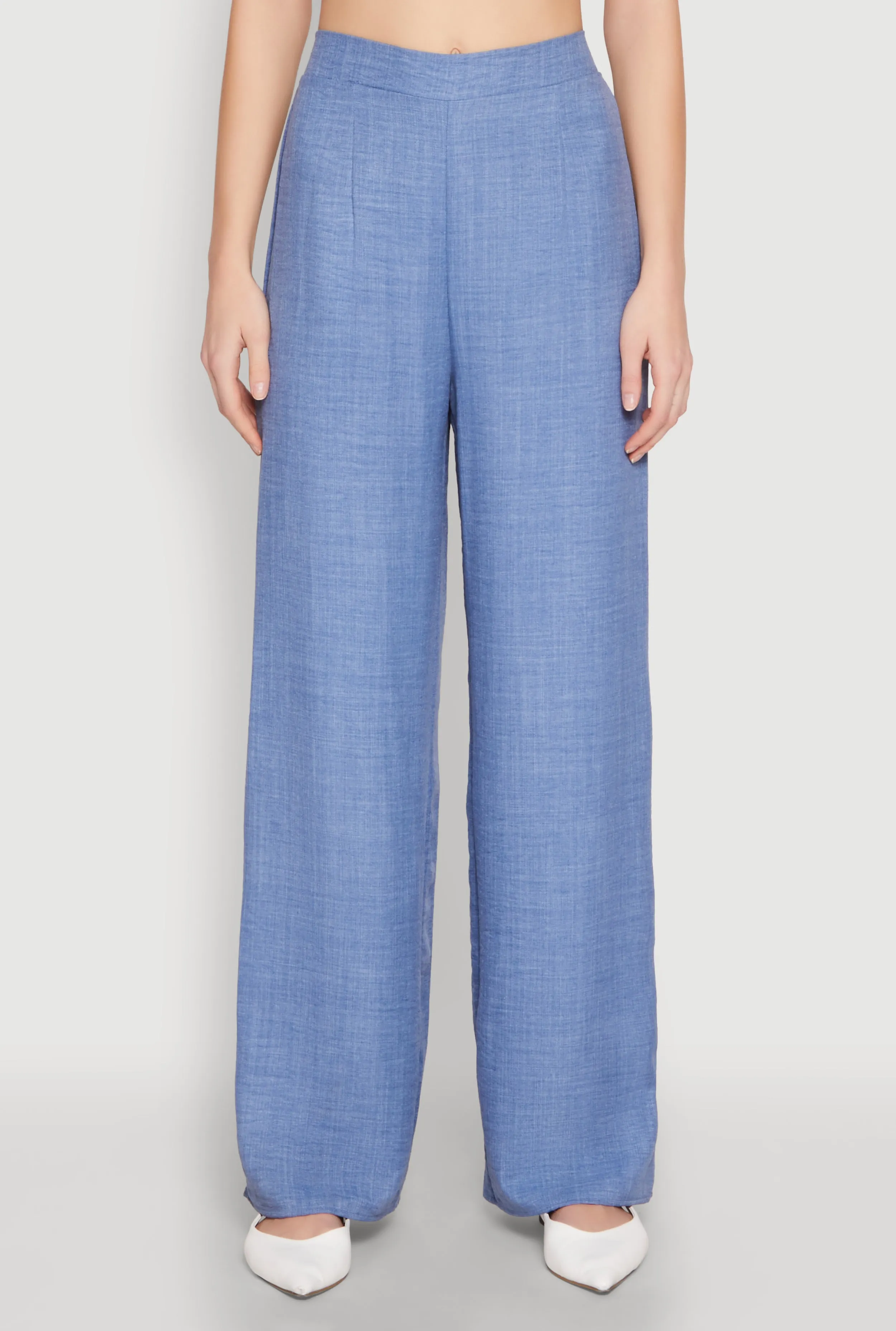 Linen High Waisted Wide Leg Pants sold by Rainbow product image thumbnail 3