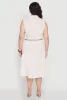 Plus Size Linen Sleeveless Button Front Dress sold by Rainbow