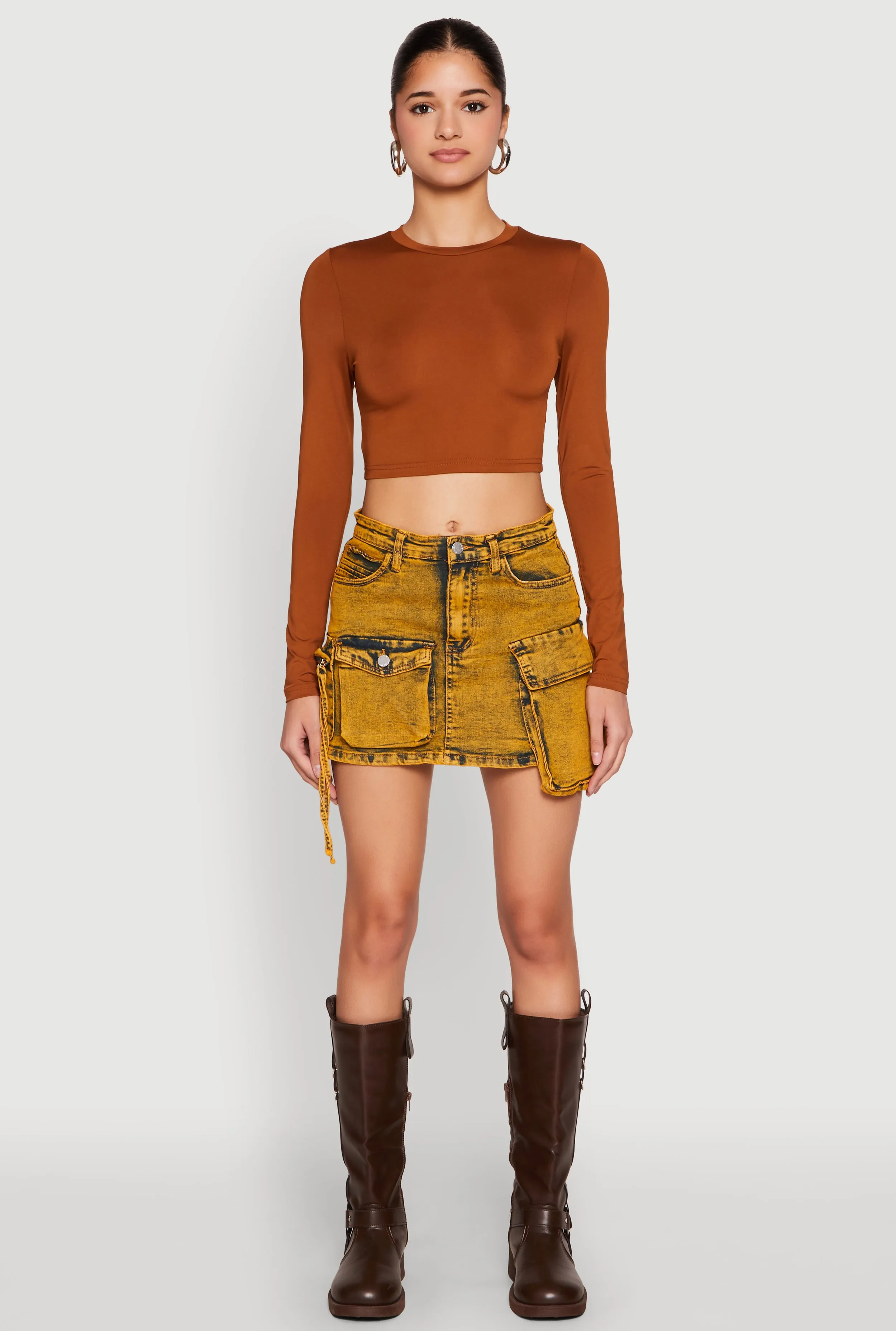 Daisy Mineral Wash Cargo Denim Skirt sold by Rainbow product image thumbnail 2