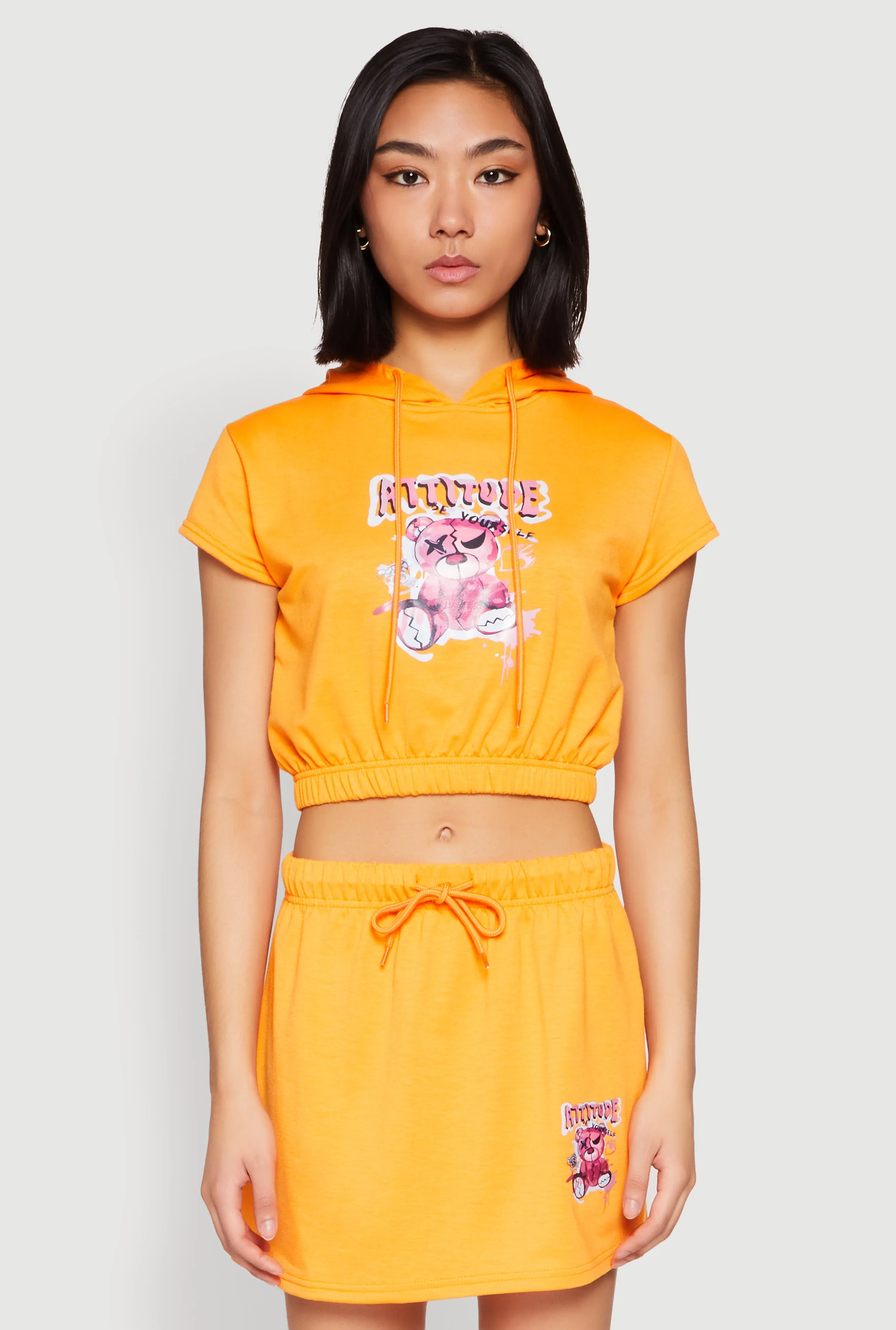 Attitude Be Yourself Short Sleeve Hoodie sold by Rainbow