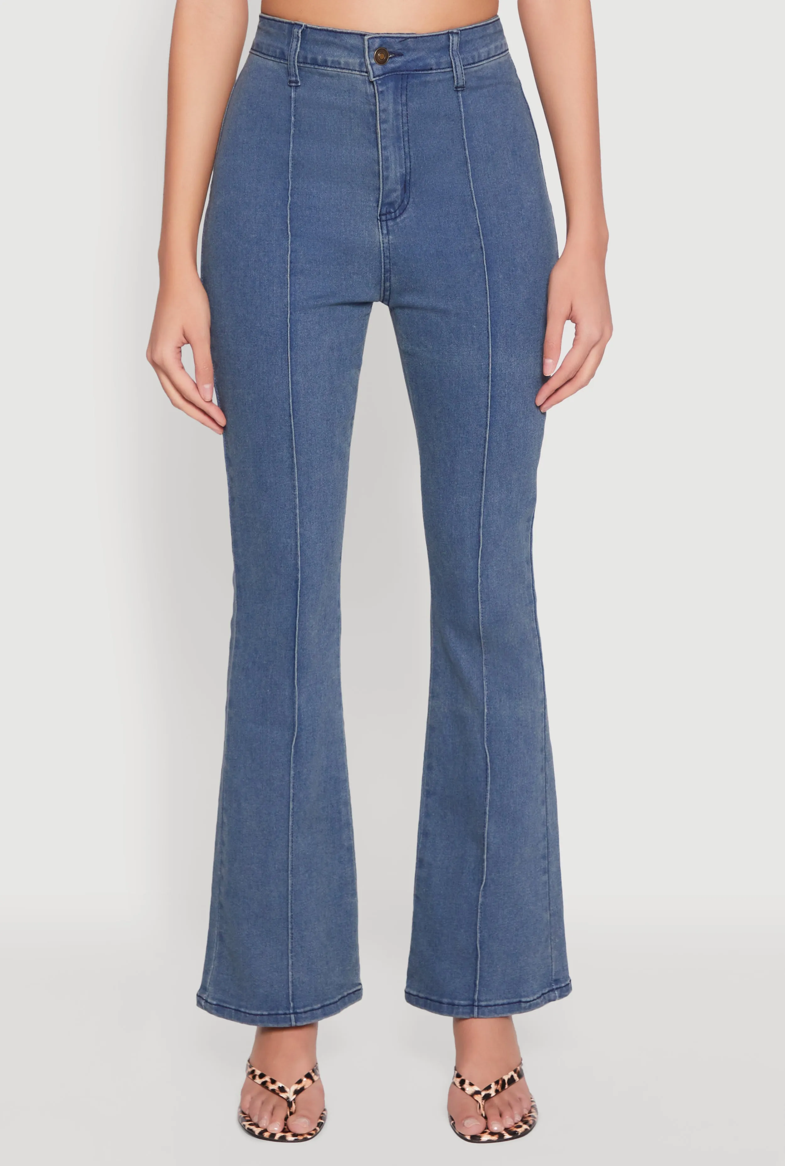 Pintuck Flare Jeans sold by Rainbow product image thumbnail 3