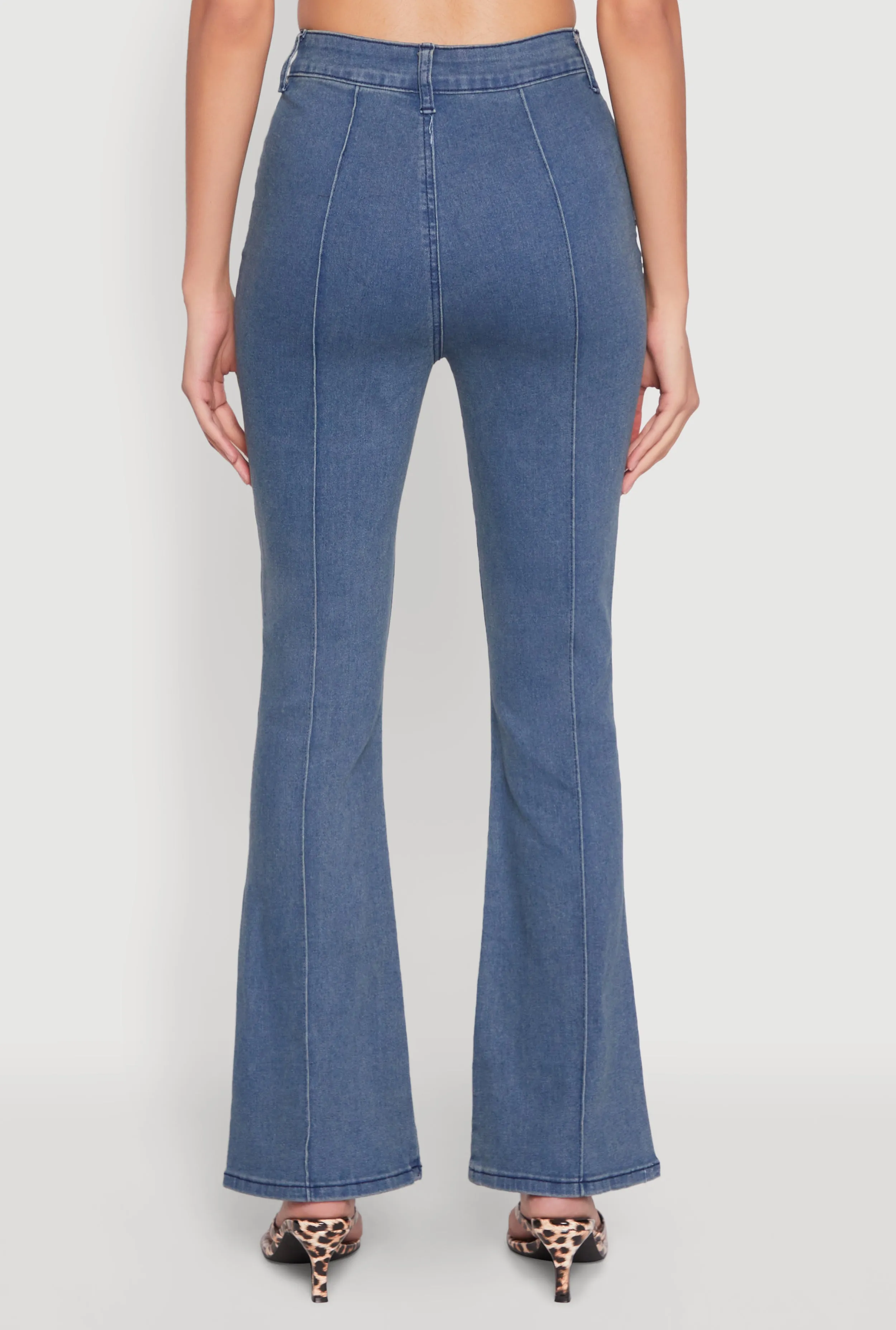 Pintuck Flare Jeans sold by Rainbow product image thumbnail 5