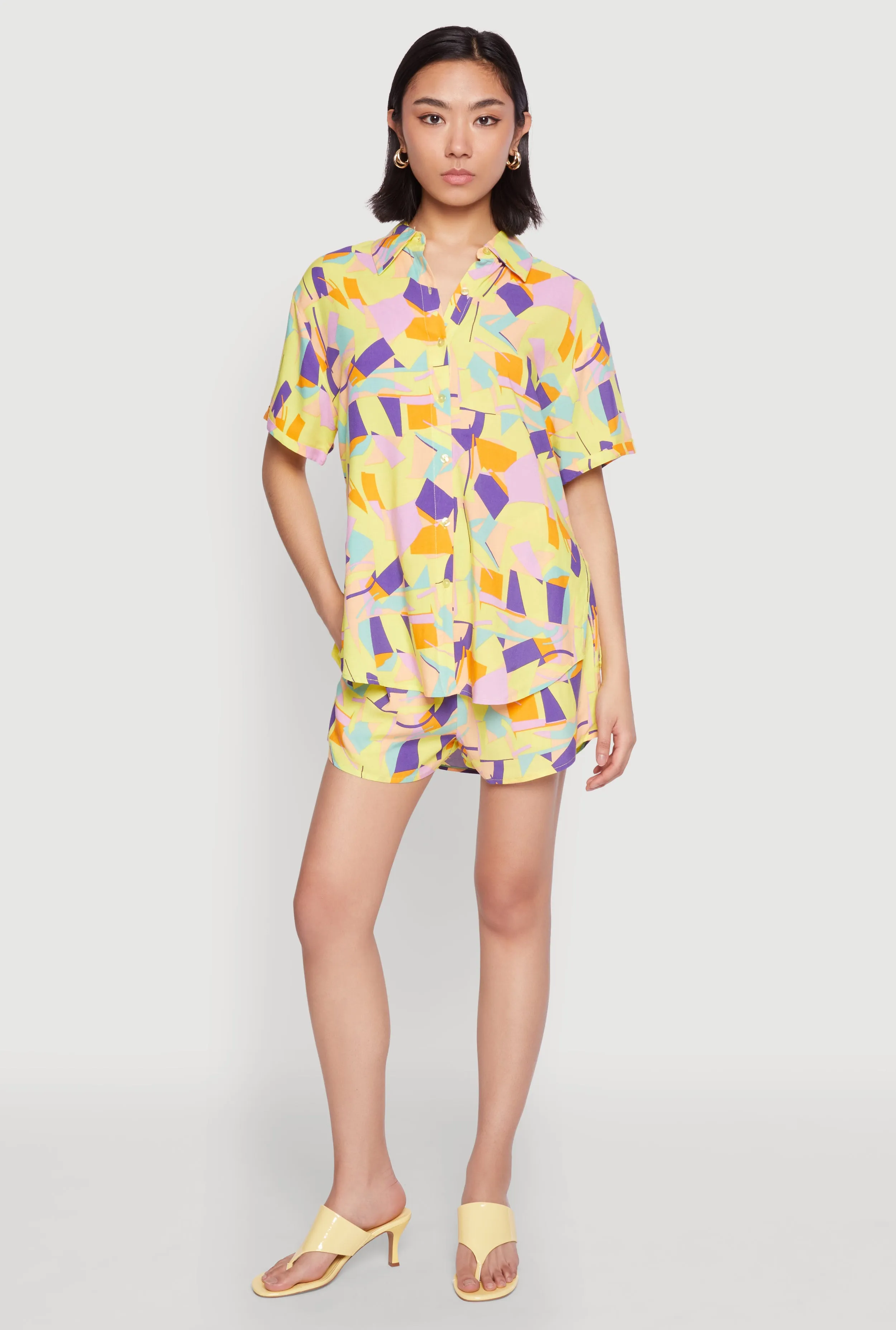 Spoon Jeans Geometric Print Shirt sold by Rainbow product image thumbnail 2