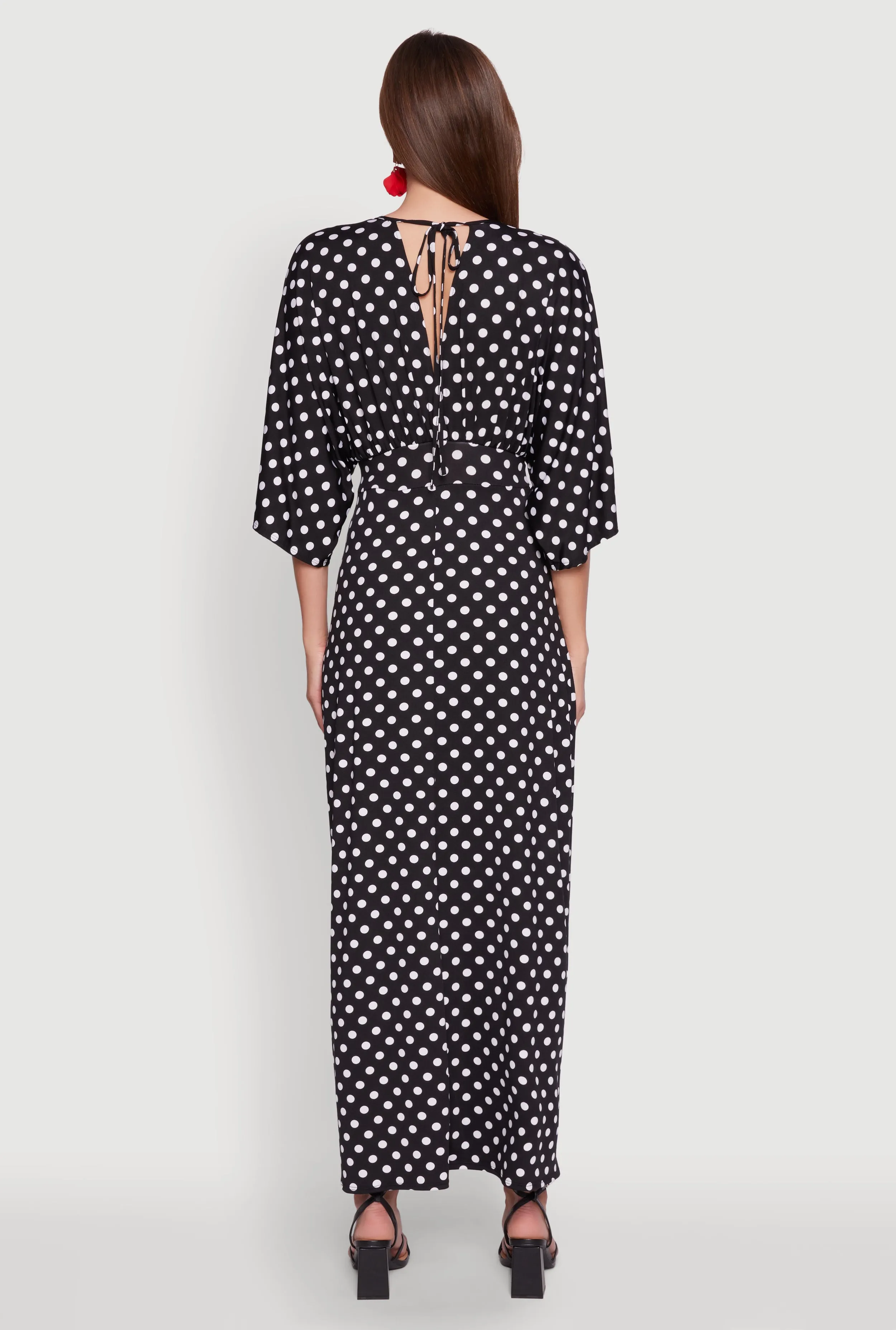 Polka Dot Empire Waist Maxi Dress sold by Rainbow product image thumbnail 5