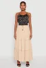 Almost Famous Tiered Maxi Skirt sold by Rainbow