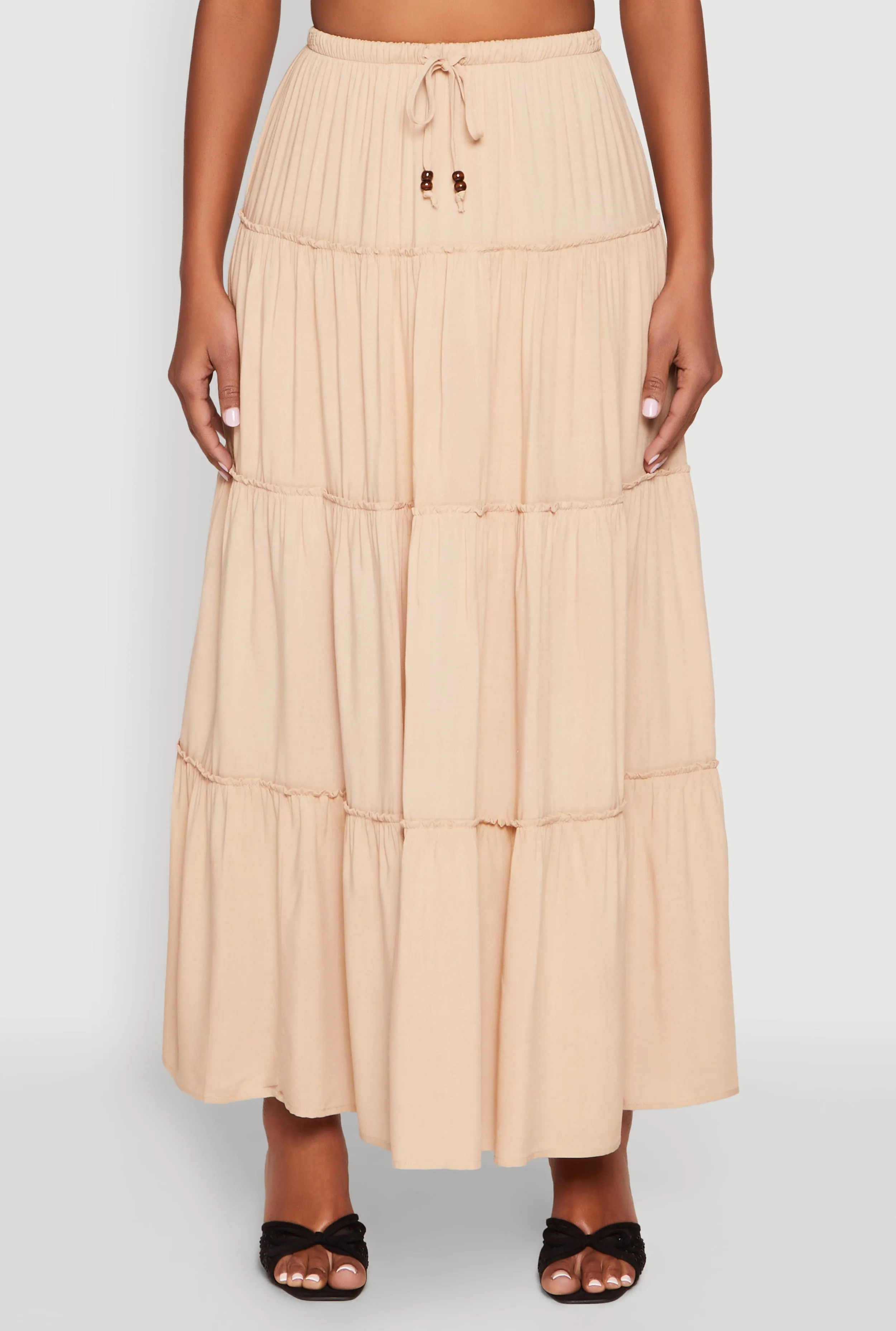 Almost Famous Tiered Maxi Skirt sold by Rainbow product image thumbnail 5