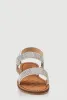 Girls Rhinestone Double Banded Velcro Ankle Strap Sandals sold by Rainbow