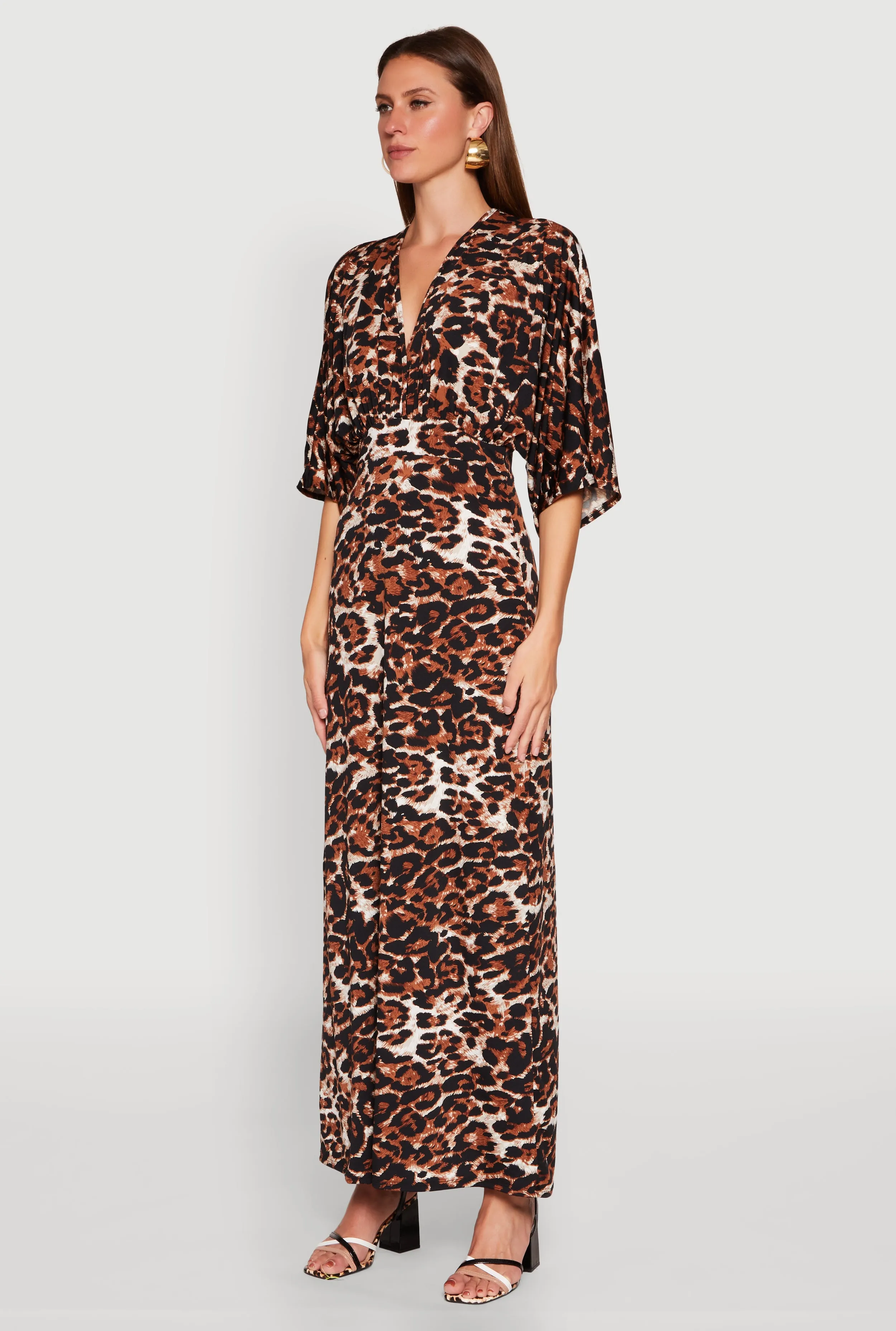Jaguar Print Empire Waist Maxi Dress sold by Rainbow product image thumbnail 3