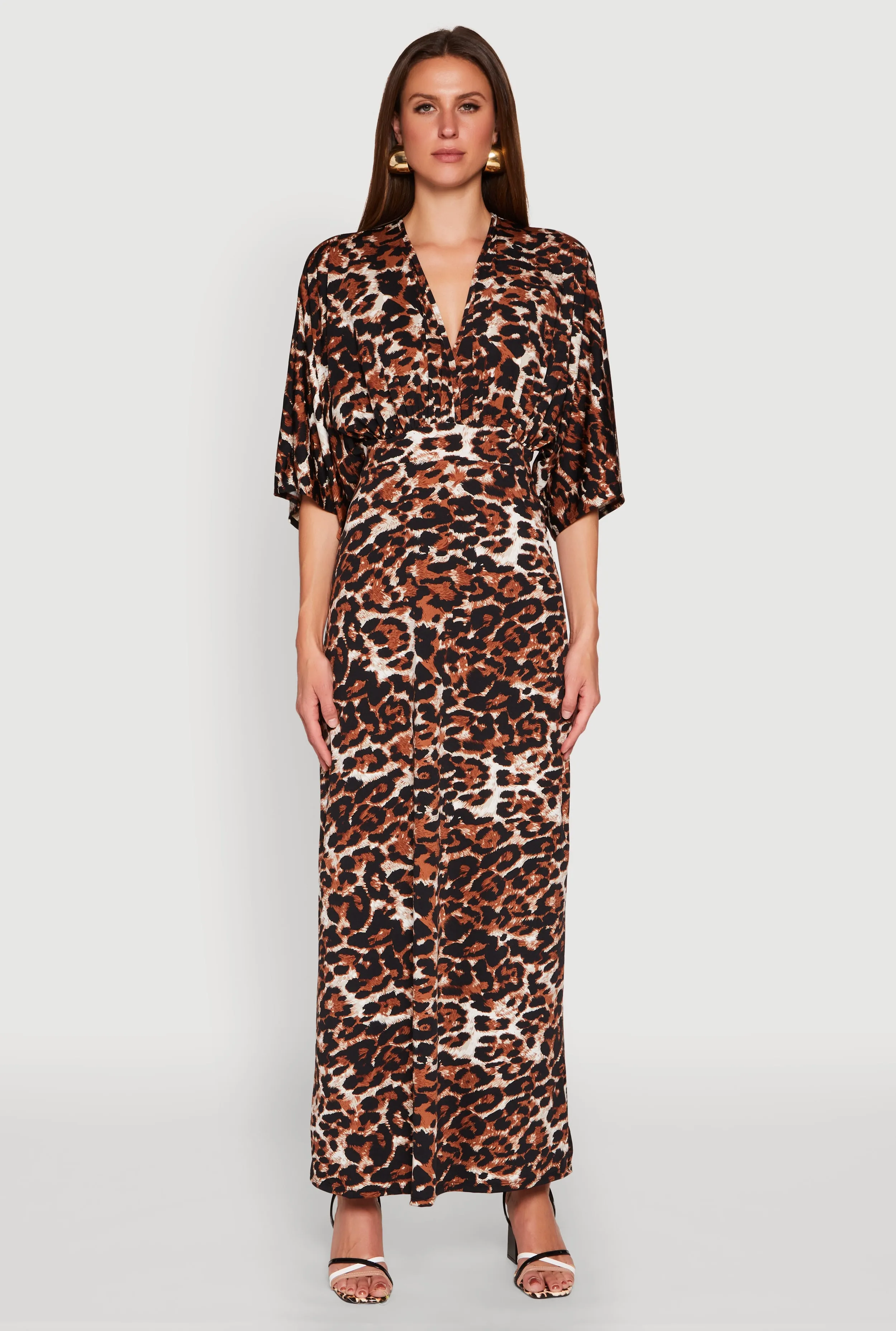 Jaguar Print Empire Waist Maxi Dress sold by Rainbow product image thumbnail 2